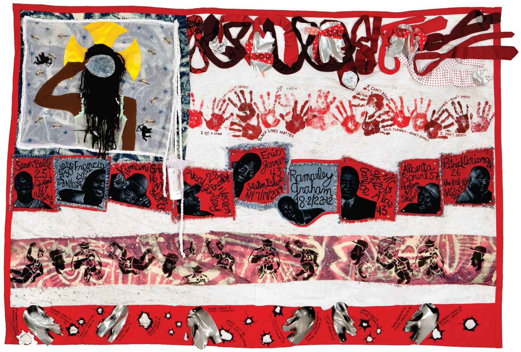 Artist Teresa Margolles creates collective tapestries that trigger conversations on police brutality
