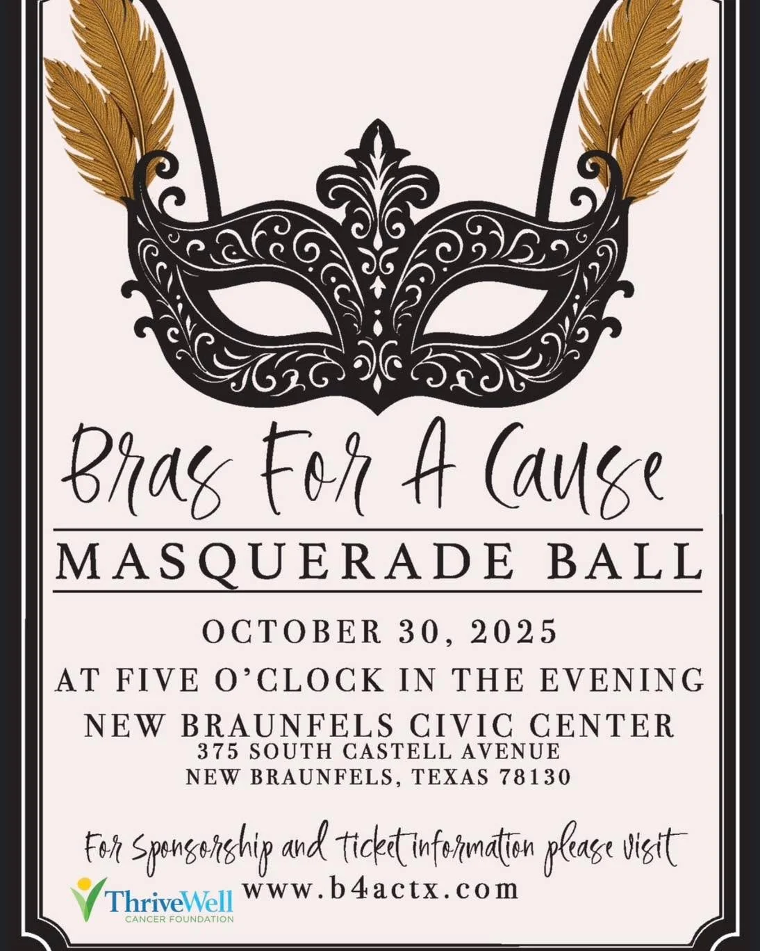 💖✨ Glamour, Giving & a Whole Lot of Heart! ✨💖
Join us for the 14th Annual Bras for a Cause on October 30th at the New Braunfels Civic Center — a night where style meets purpose!
🎗️ Enjoy a plated dinner, open bar, and silent auction bef