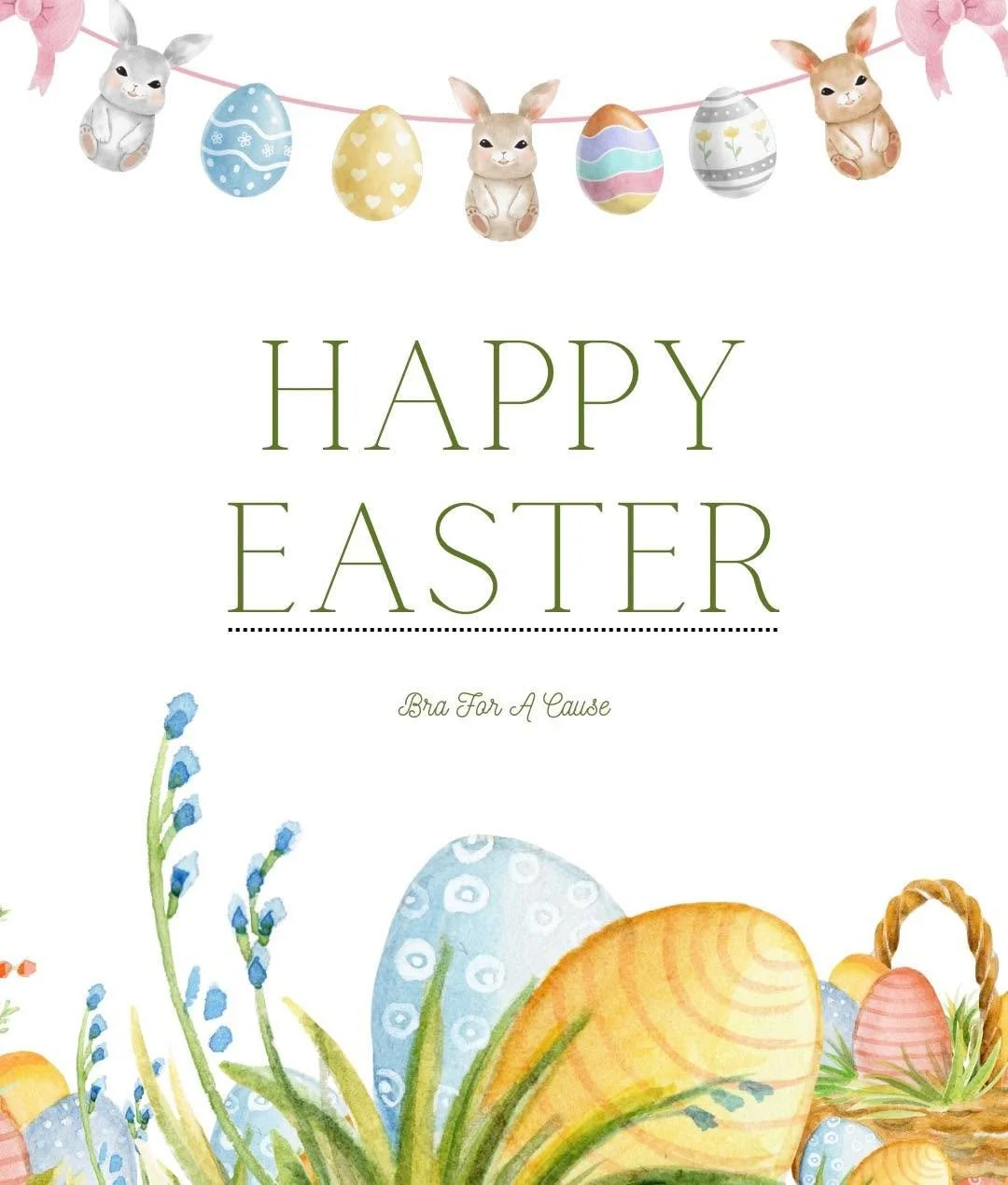 Wishing you and your loved ones a blessed and joyful Easter! 🌸🐰

From all of us at Bra for a Cause, we are so grateful for your continued love and support. May your day be filled with faith, family, and beautiful moments that make your heart full.
