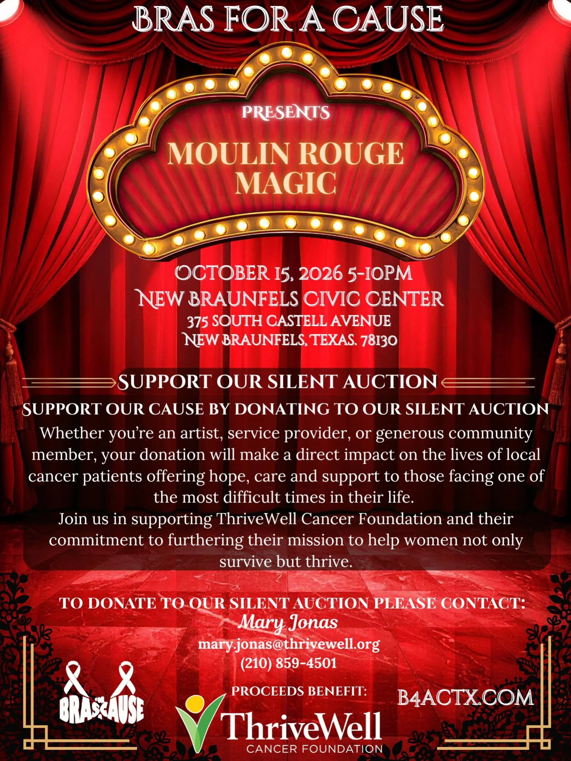 We are currently seeking donations for our Silent Auction! Whether you&rsquo;re a local business, artist, service provider, or community supporter, your contribution can make a meaningful impact in the lives of those fighting cancer.

Together, we ca