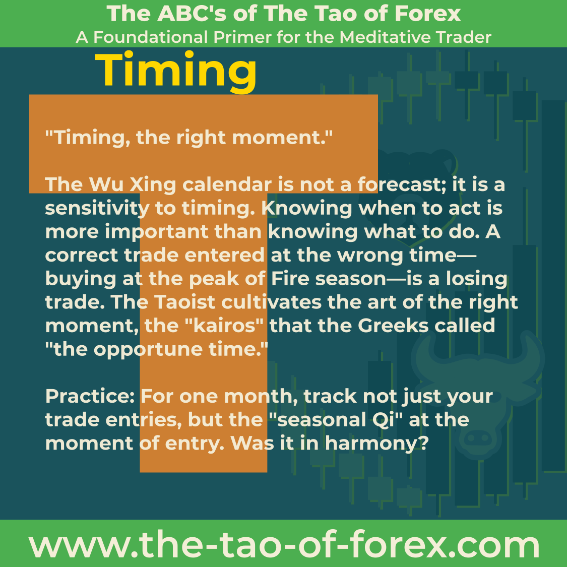 T is for Timing