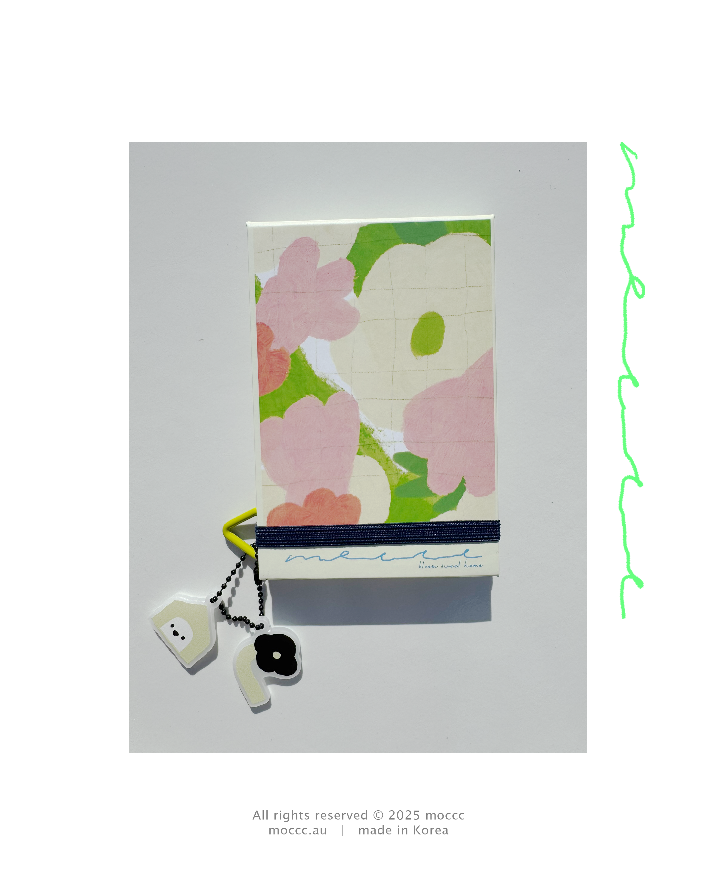 Floral Blank Mini Notebook