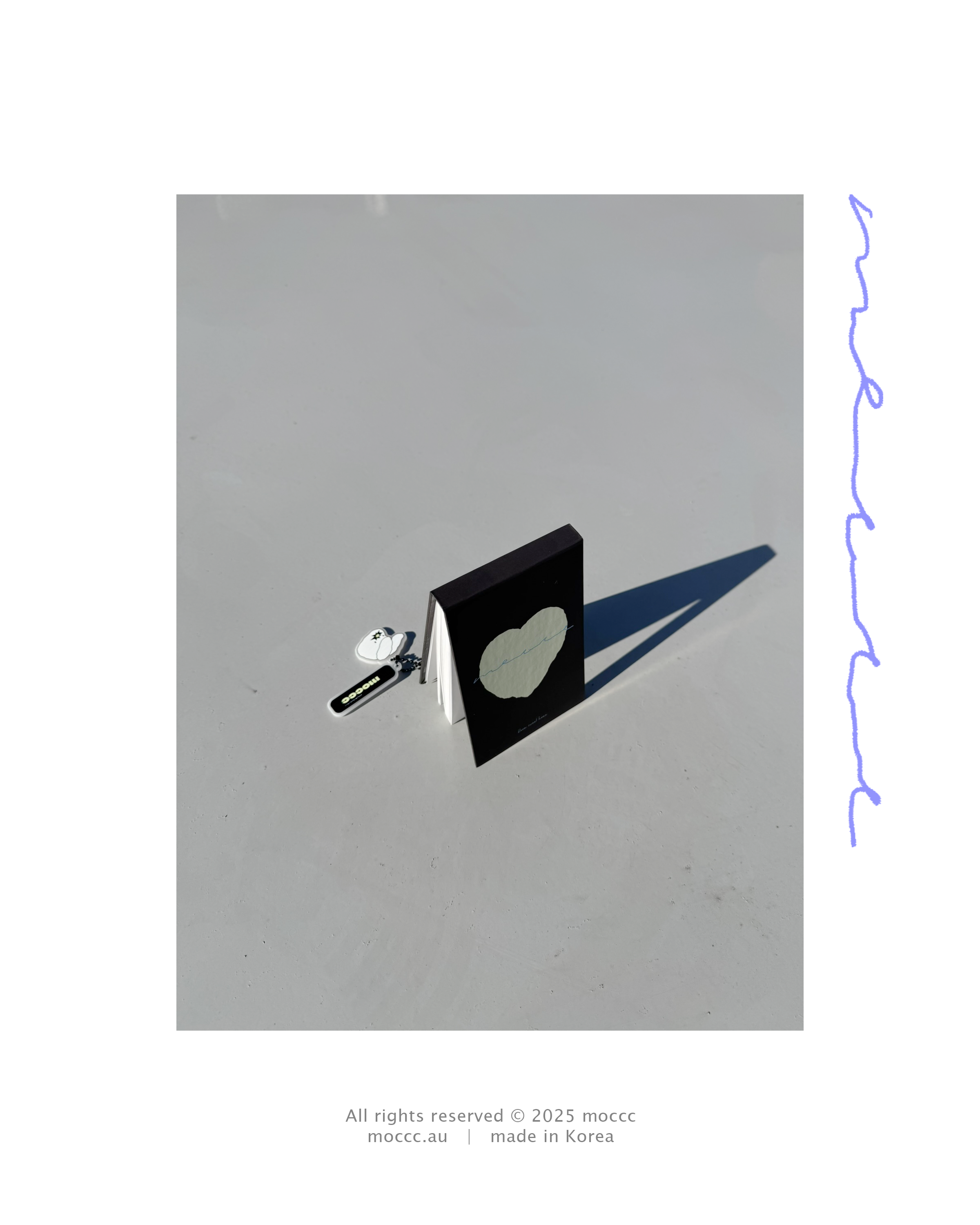 Heart Logo Blank Mini Notebook