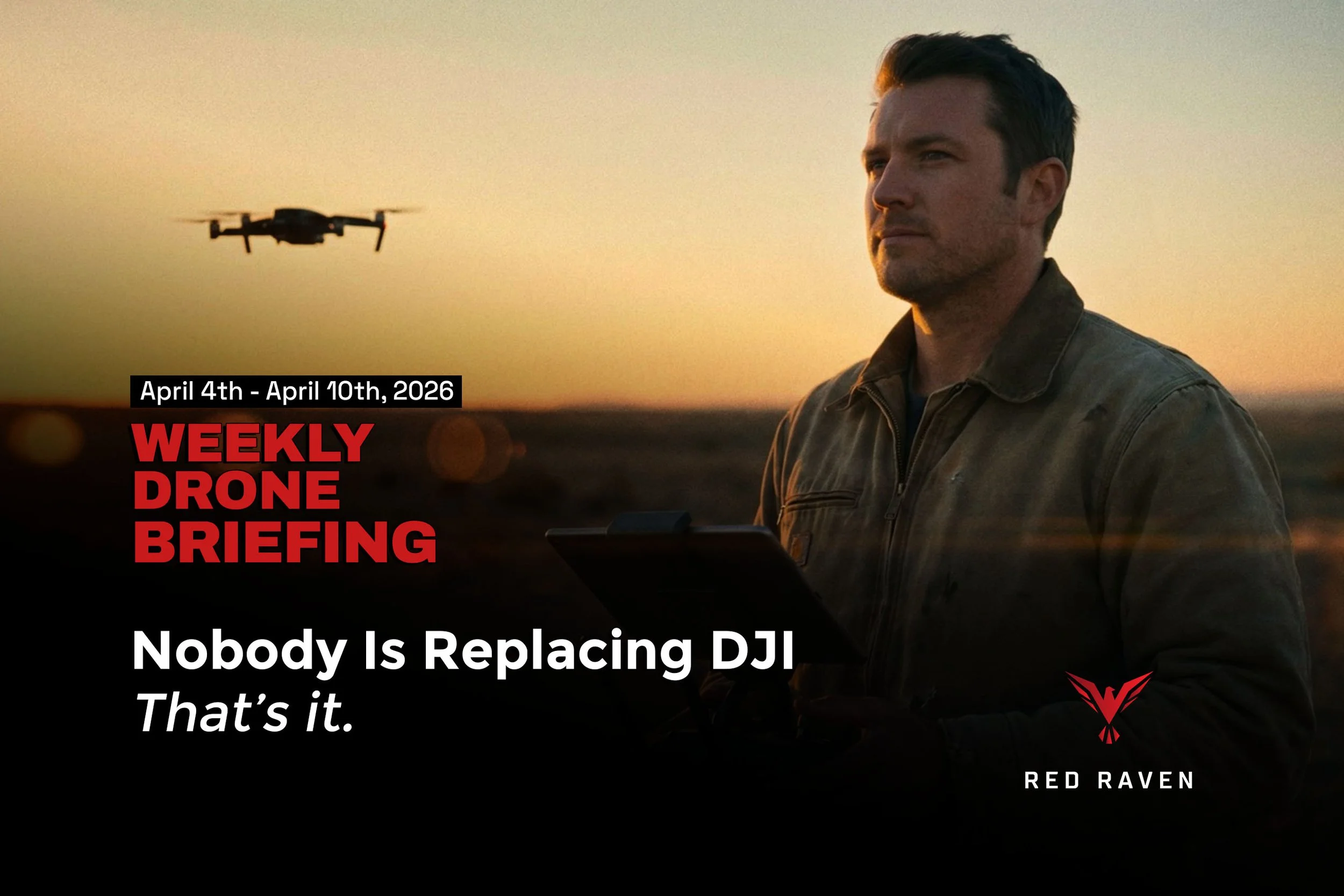 Nobody Is Replacing DJI — And the Clock Is Running — UAS Weekly Briefing | April 10, 2026