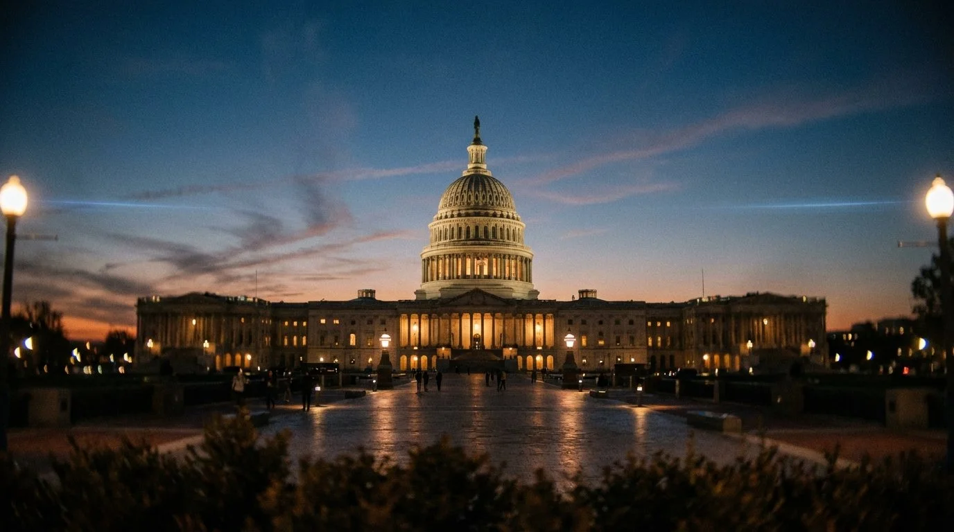 United States Capitol building representing the political and regulatory landscape for public safety drone programs.