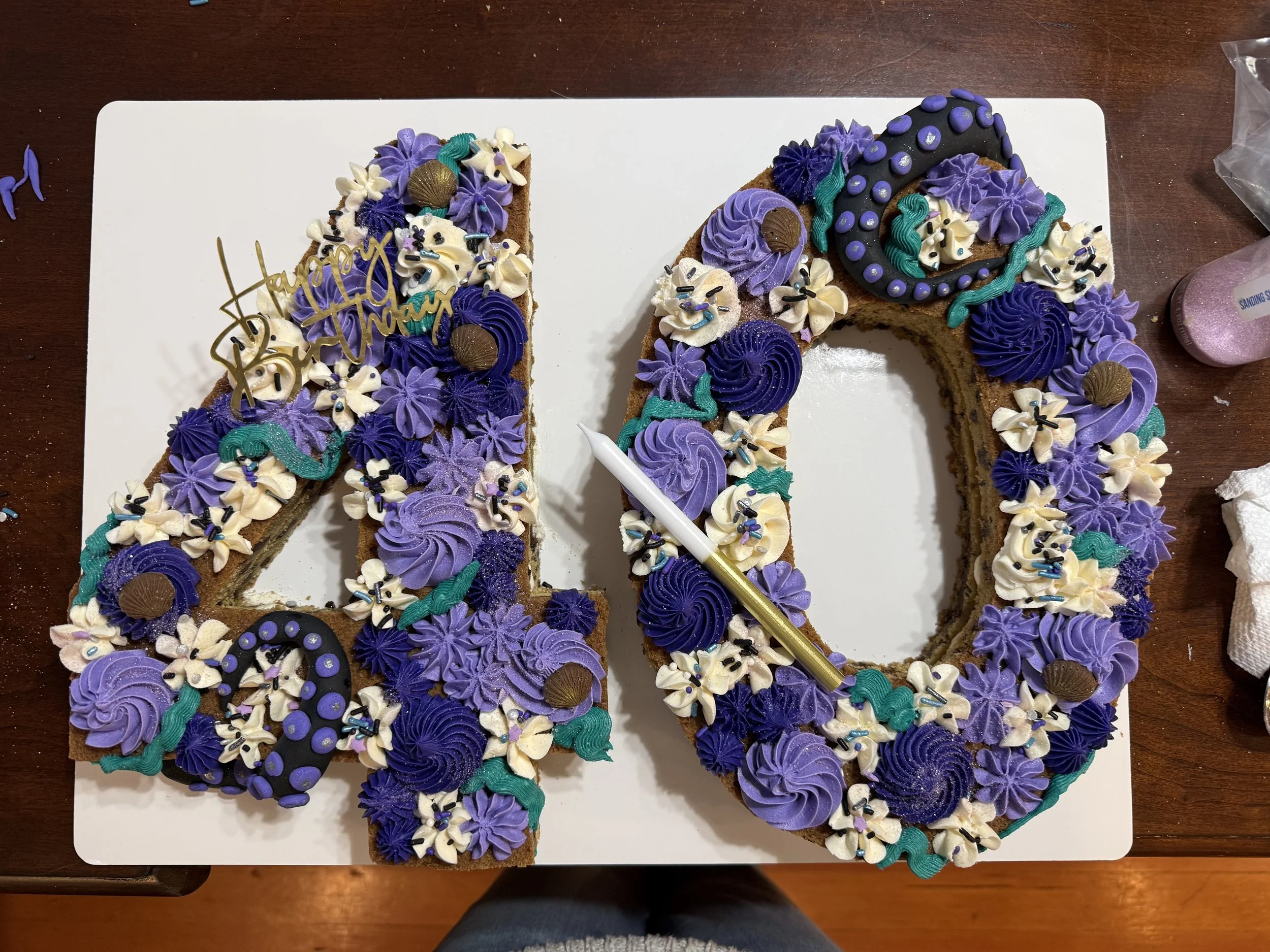 Letter or Number Cookie Cake