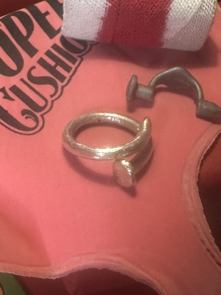 Becky's Bag of Tricks Silver Nail Ring