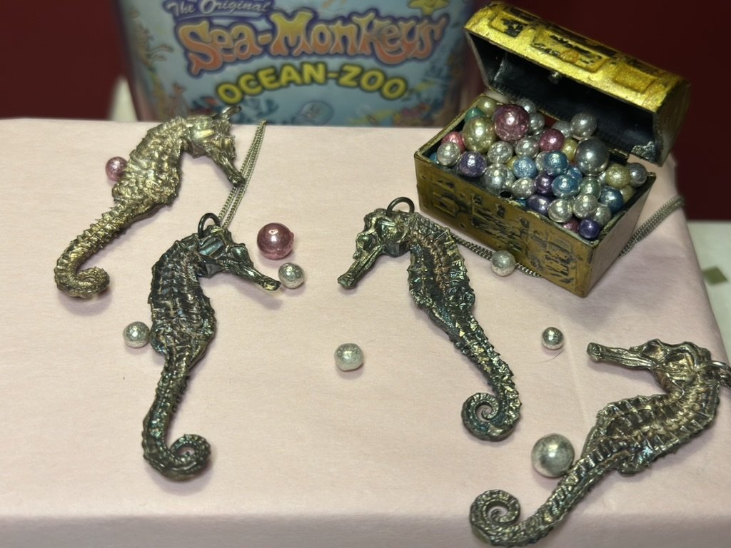 Silver Seahorse Pendant Necklace