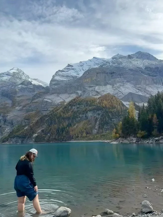 3 girls bring home 15 boxes of grethers pastilles from kandersteg, switzerland which also happens to be the most beautiful places ever and also has some really cute dogs