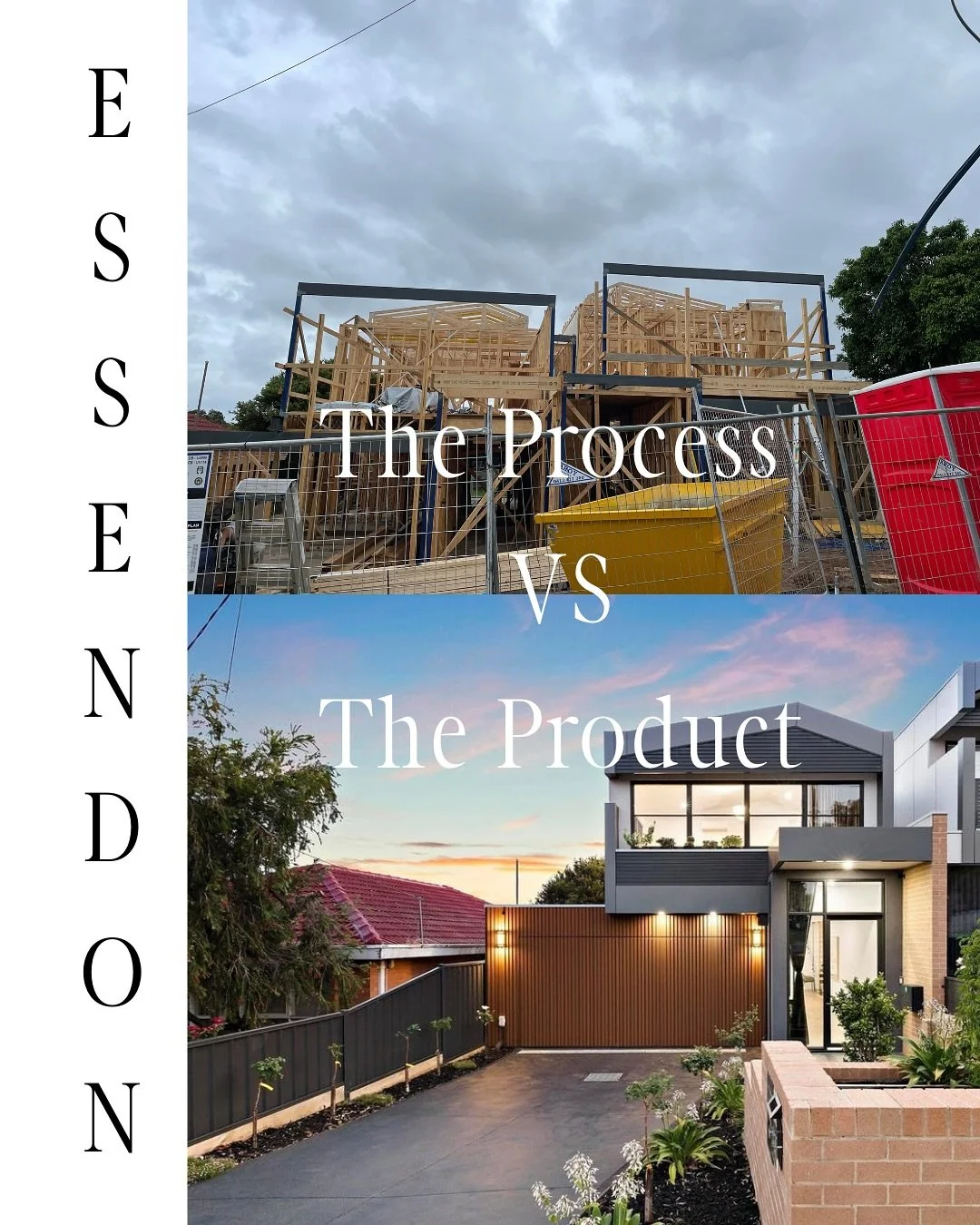 ~ Essendon ~
Highlighting a past project we completed. A two townhouse development that are exceptional size family homes.
Nestled in the heart of Essendon, these units were built on leafy green streets with plenty of local parks and amenity near
