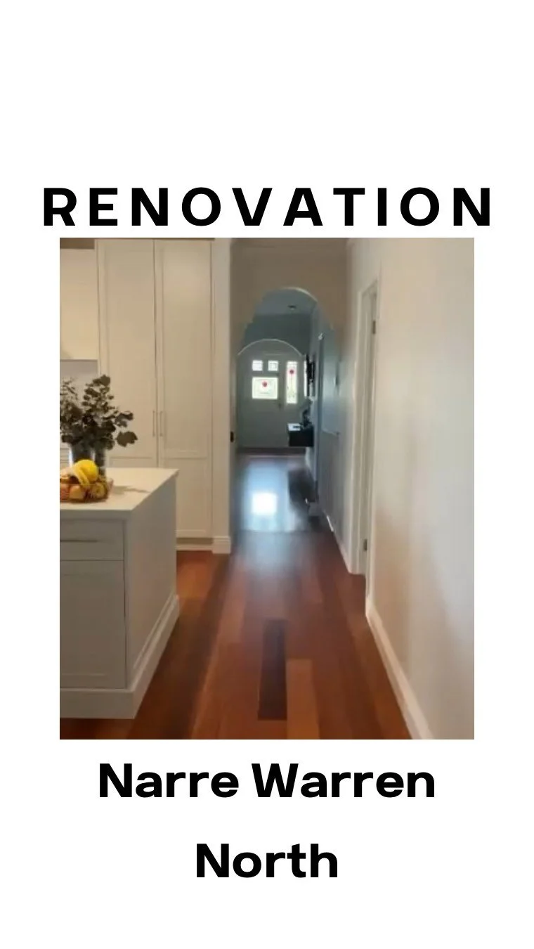 ~ Narre Warren North ~
This kitchen & laundry renovation was a snappy four week turn around. With luxe cabinetry, flooring and beautiful open plan kitchen, living, dining, this transformation levelled up this home for a beautiful family and end