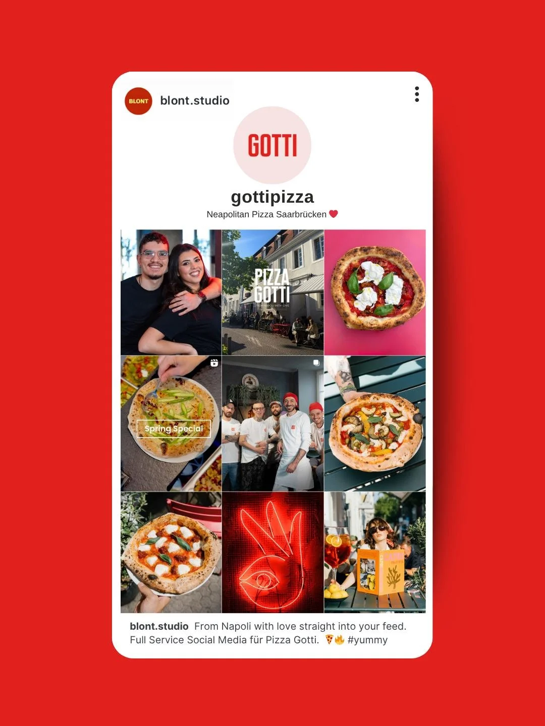 Pizza allein ist noch keine Brand. Pizza Gotti schon. ❤️‍🔥
Story, neapolitanische Tradition, Qualität, die man schmeckt und sieht. Trotzdem alles andere als your classic trattoria. @gottipizza ist cool, modern, urban. Dolce Vita mit Negroni