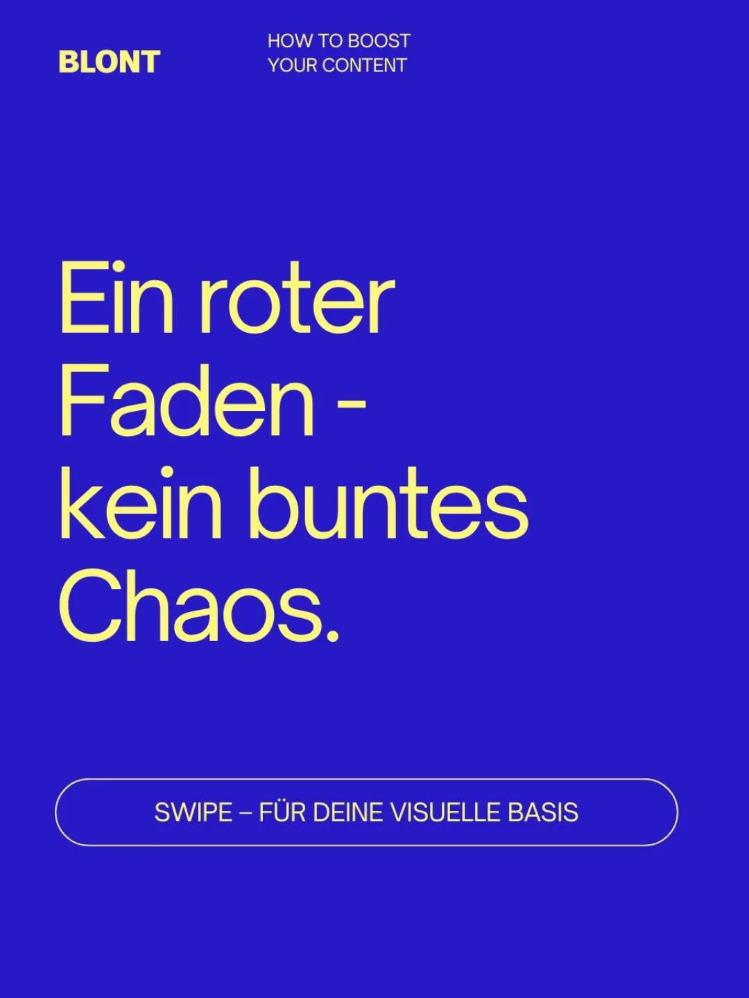 Gutes Design ist wiedererkennbar. Und wiederholbar.
Warum Marken Guidelines brauchen und nicht nur ein Logo.

#BLONTbreakdowns #BLONTStudio #SocialStrategy #ContentBoost