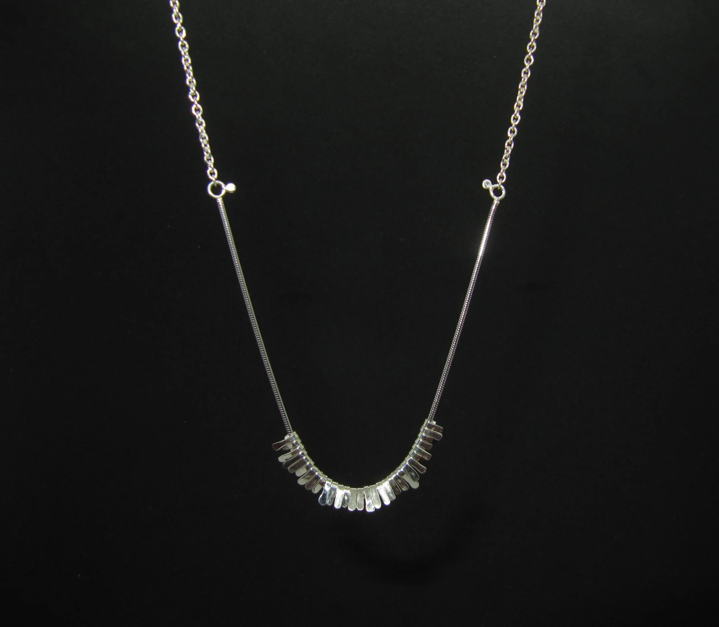 Petals  silver necklace