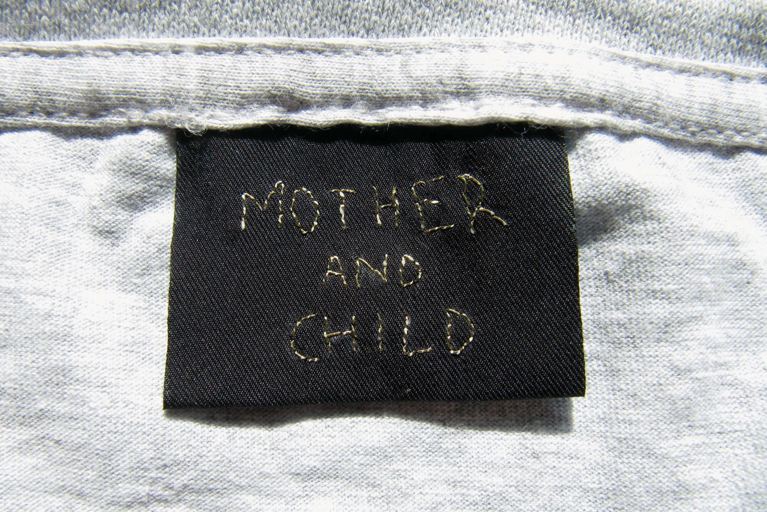 Mother and child, print on t-shirt