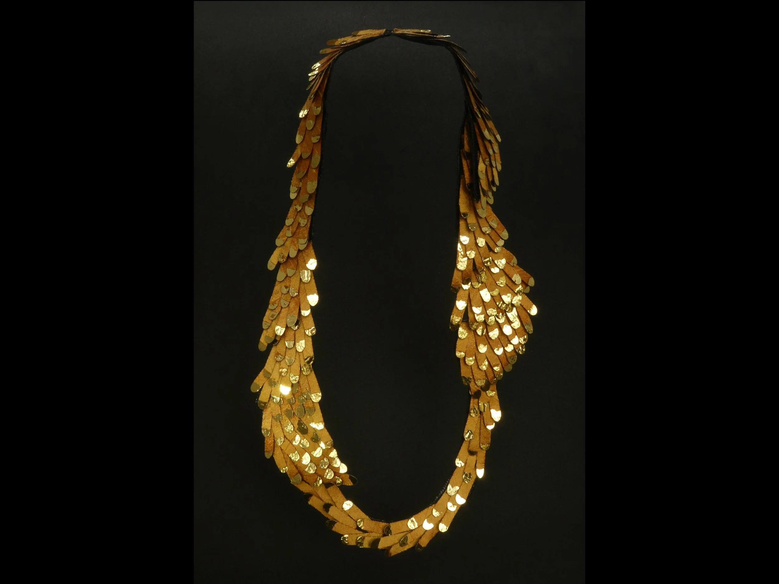 What if the sun sweated? silk and gold leaf