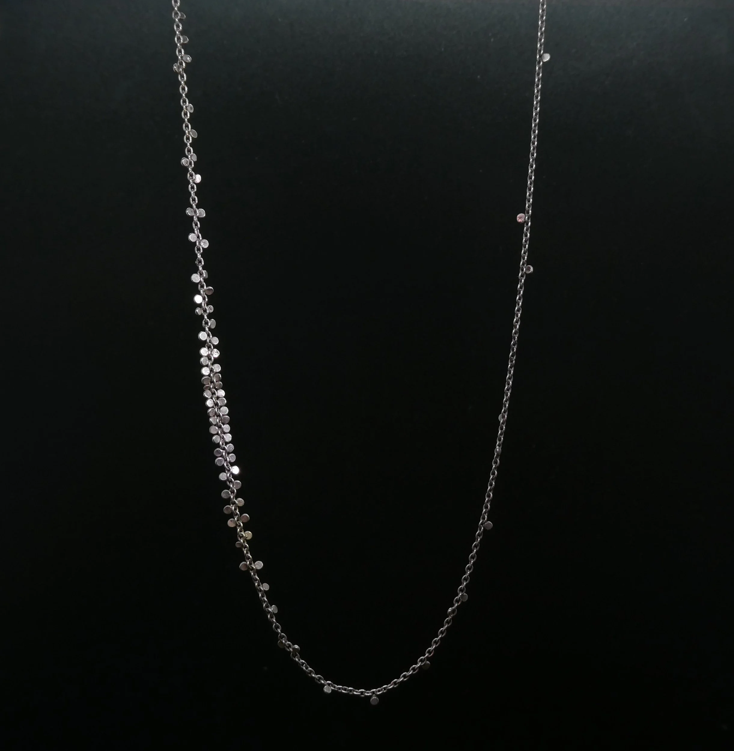 Stars on a necklace, silver