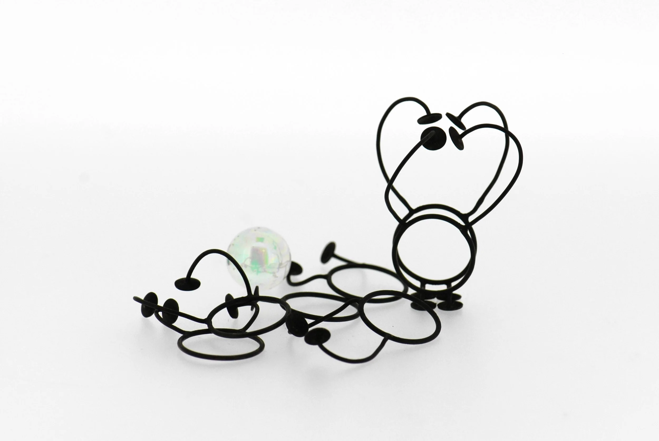 puzzle rings marble and silver white gold or black copper