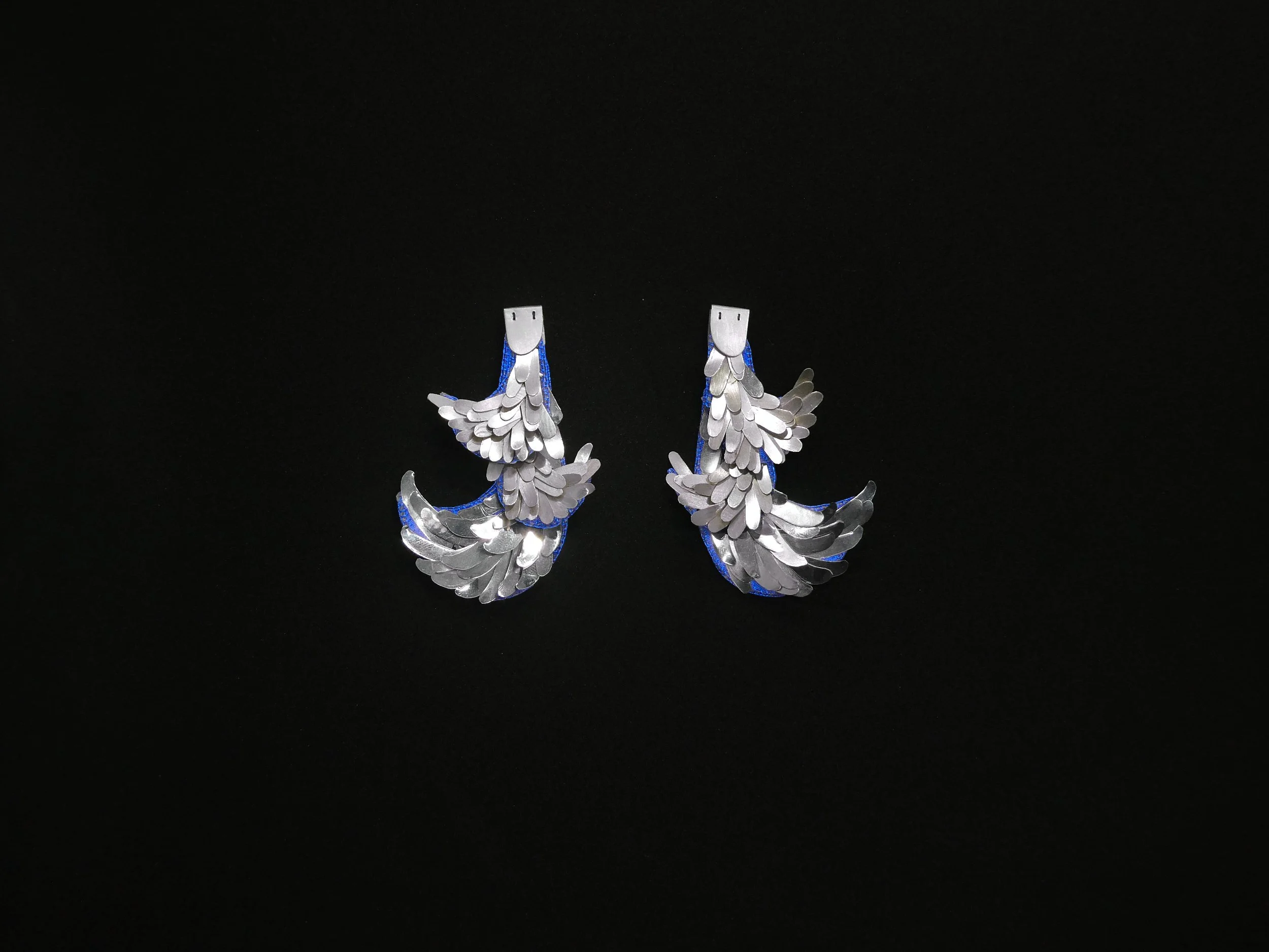Rippling water: silver and silk