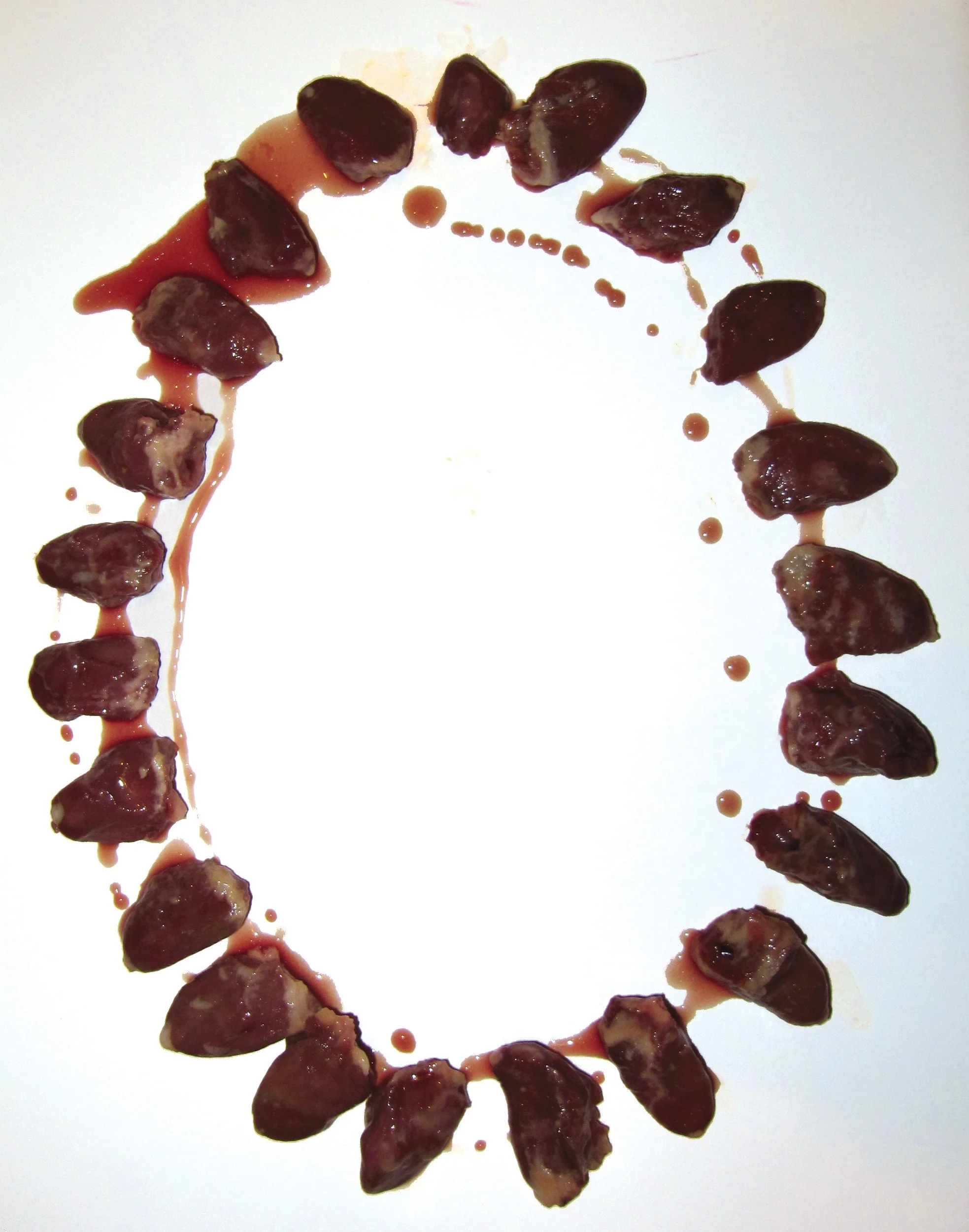 Chicken liver necklace