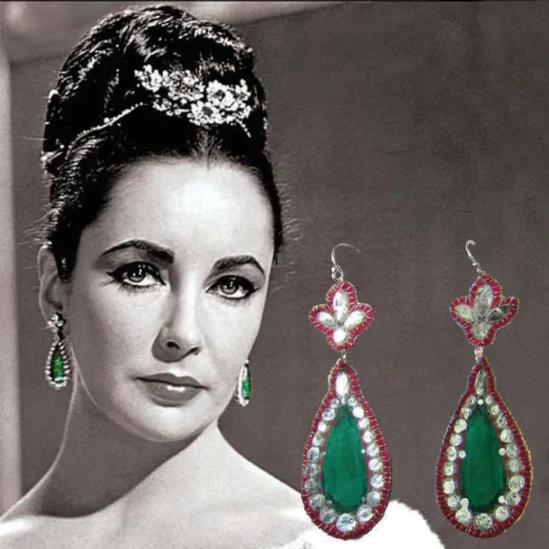 Elisabeth Taylor and her bulgari earrings