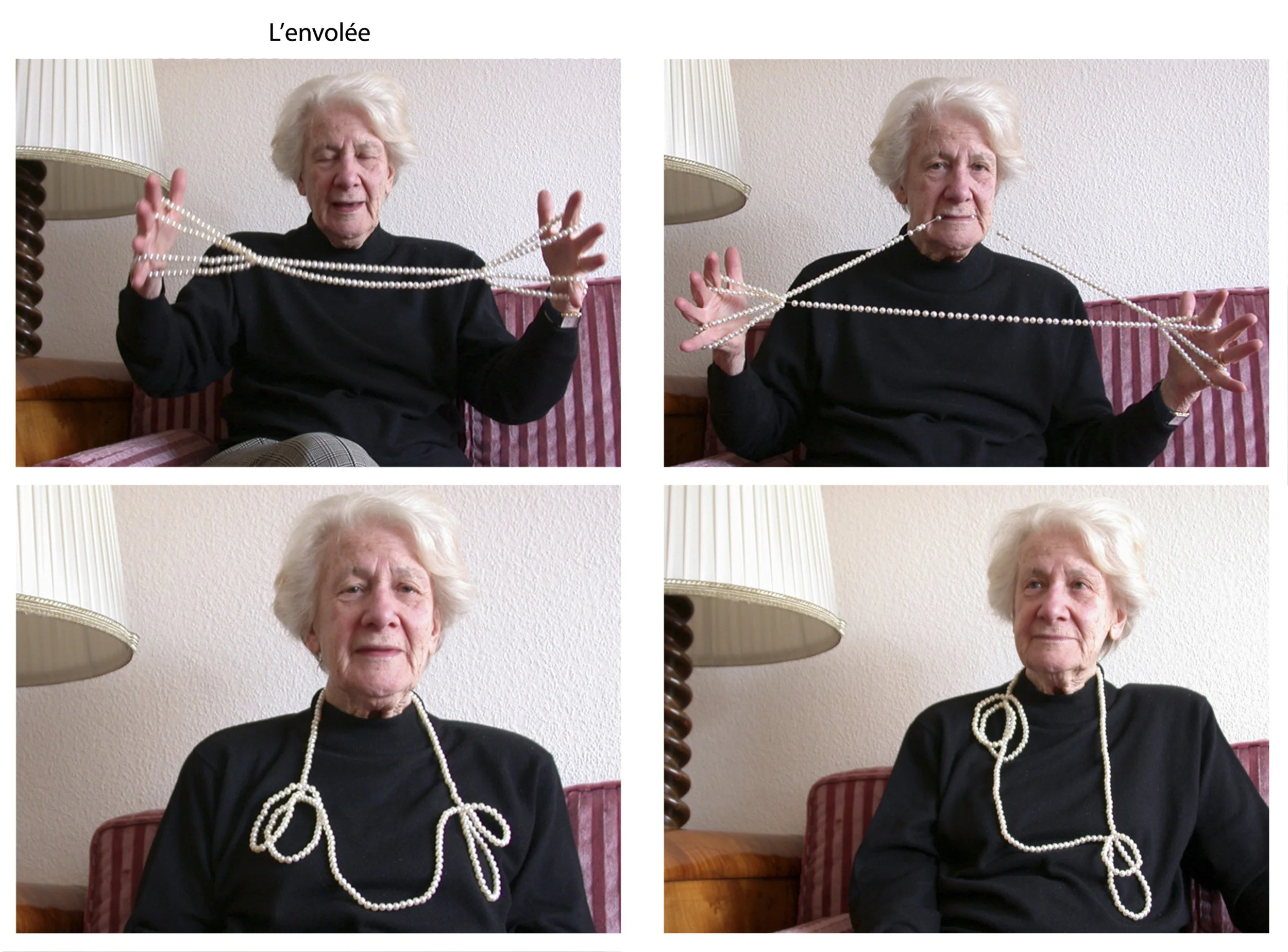 Grand-maman et son collier de perles