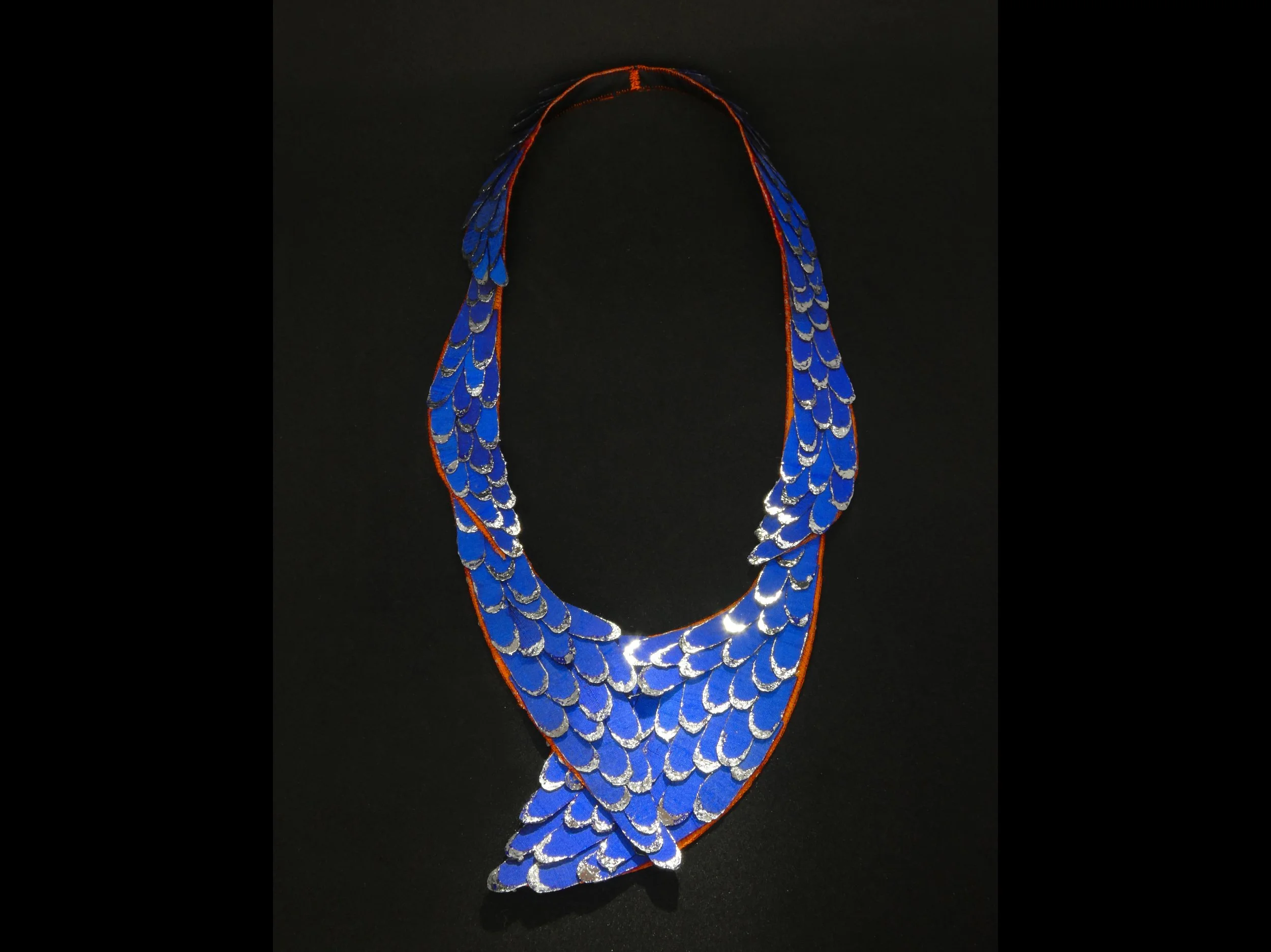 Bluebird: silk and foil