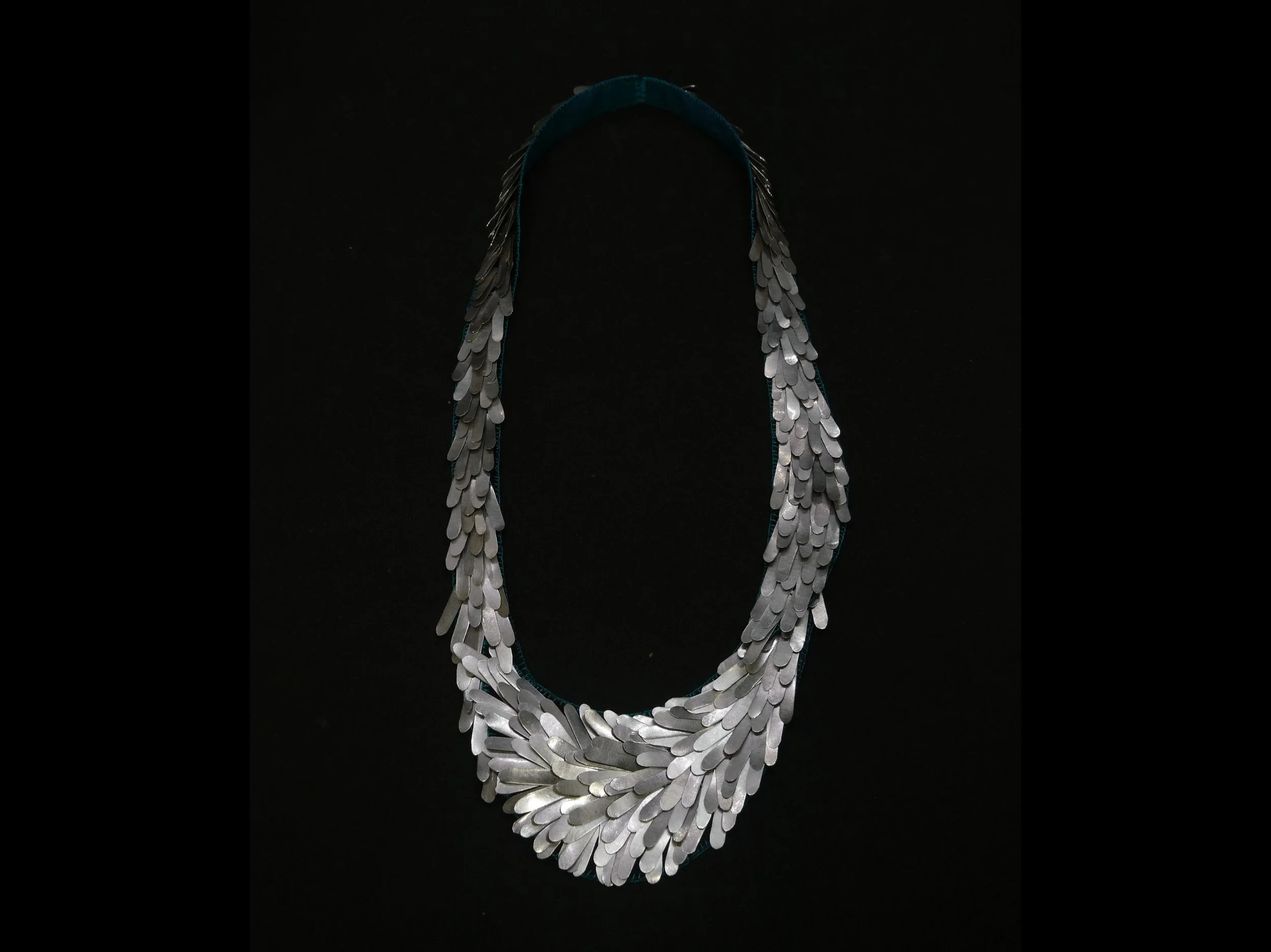 A damsel in shining armour: siver and silk