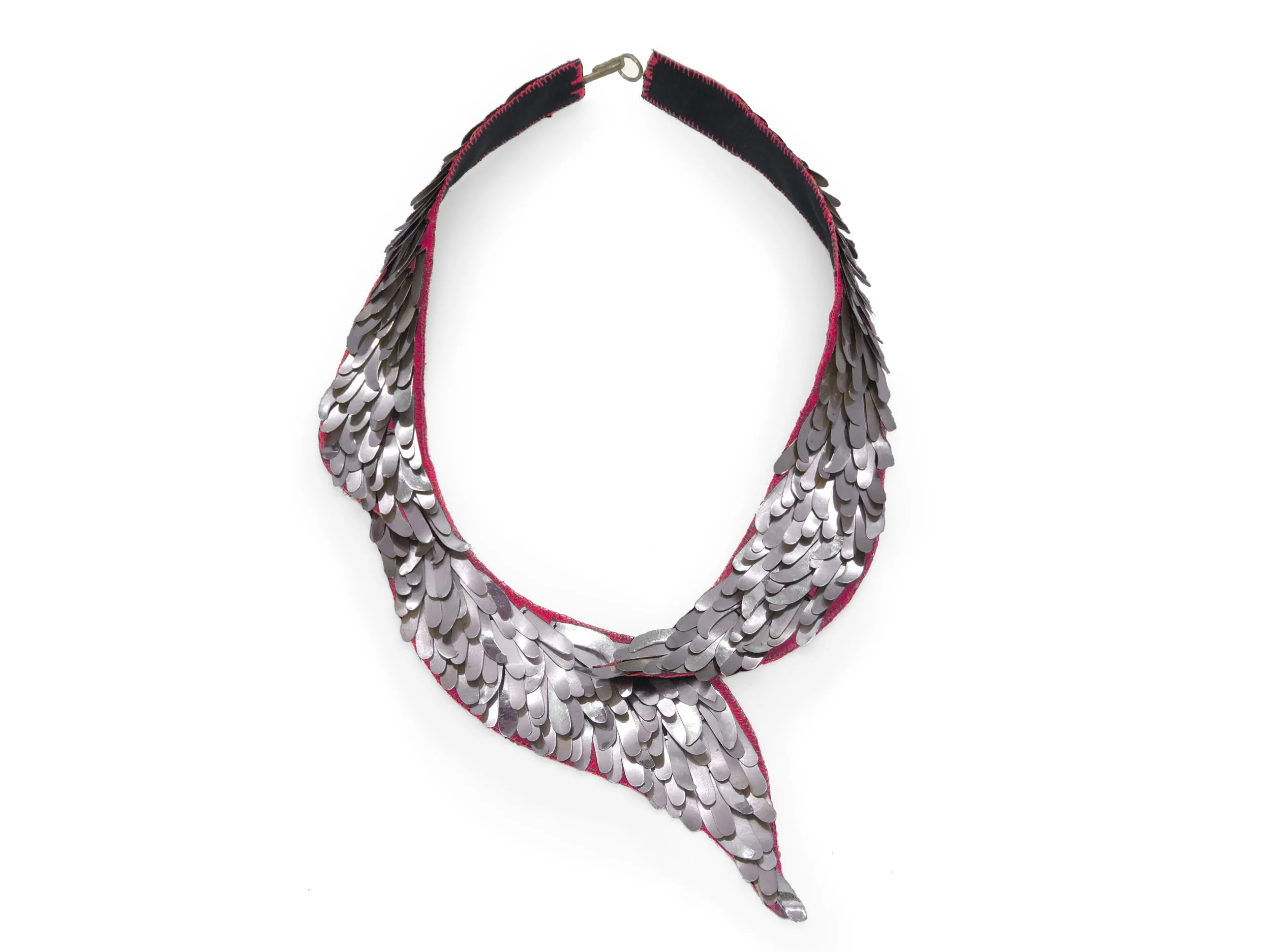 A small wave: silver and silk