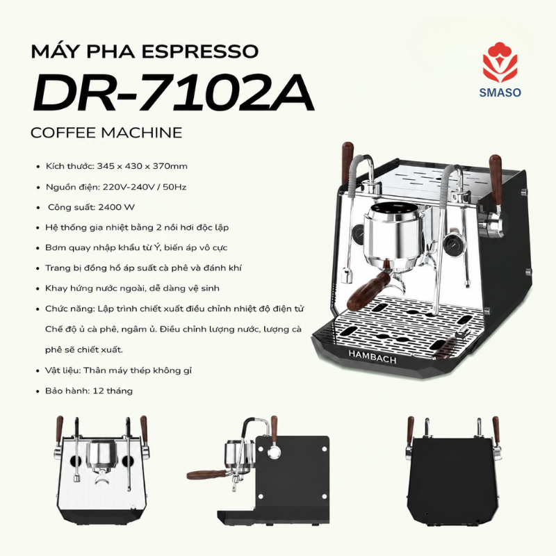 Máy Pha Cà Phê DR - 7102A