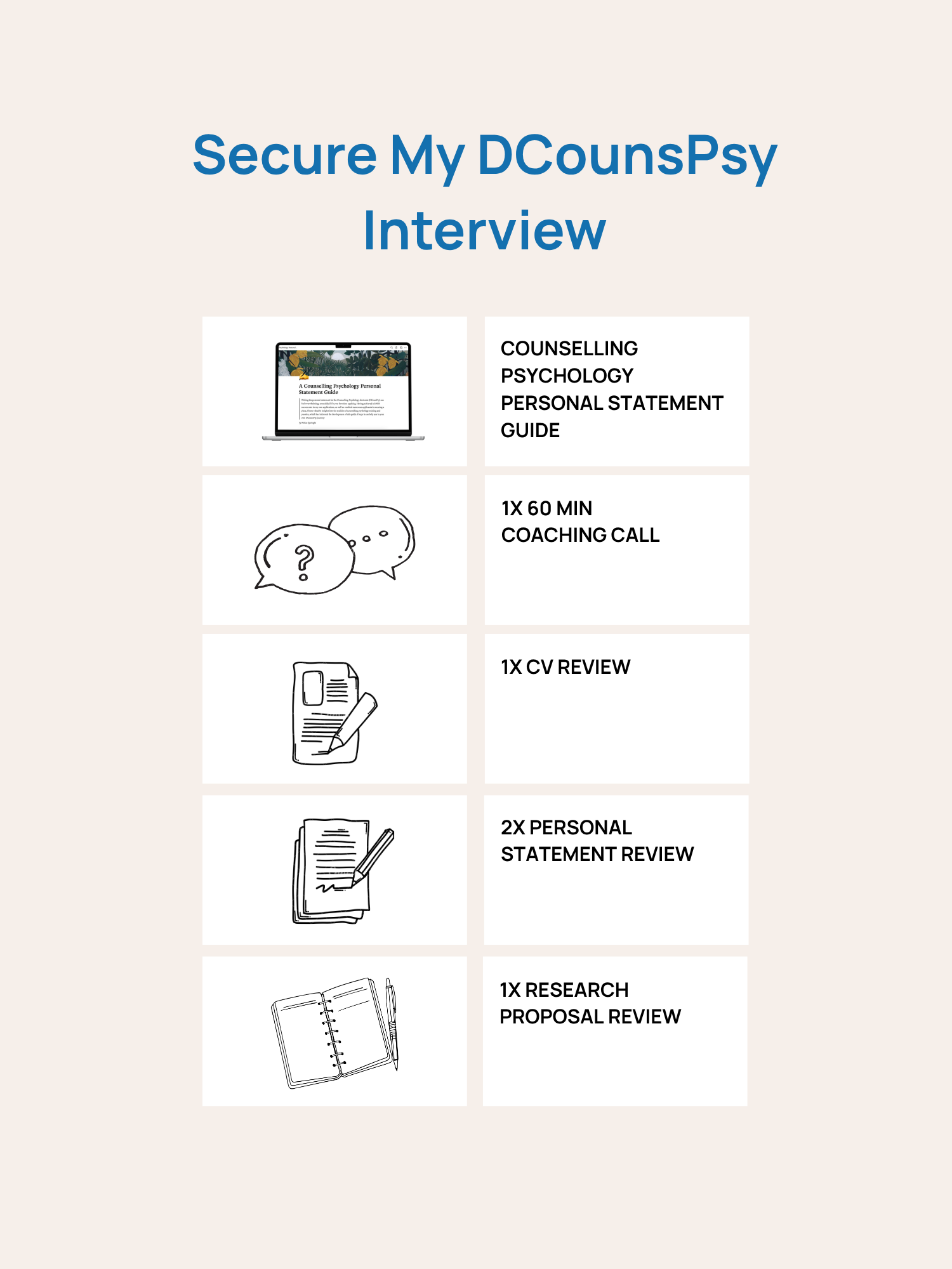 Secure My DCounsPsy Interview