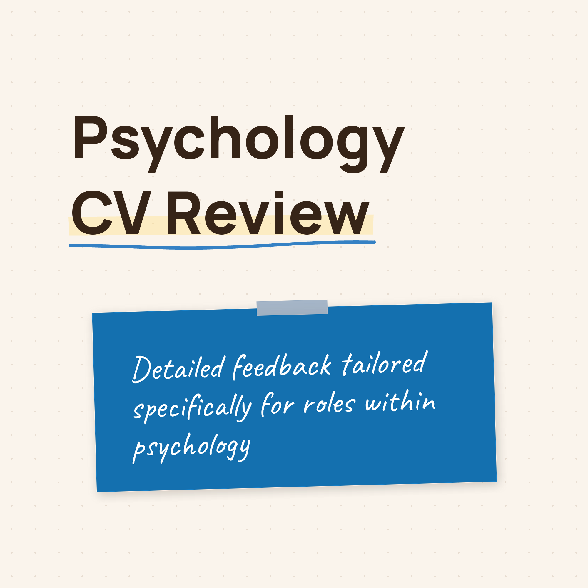 Psychology CV Review
