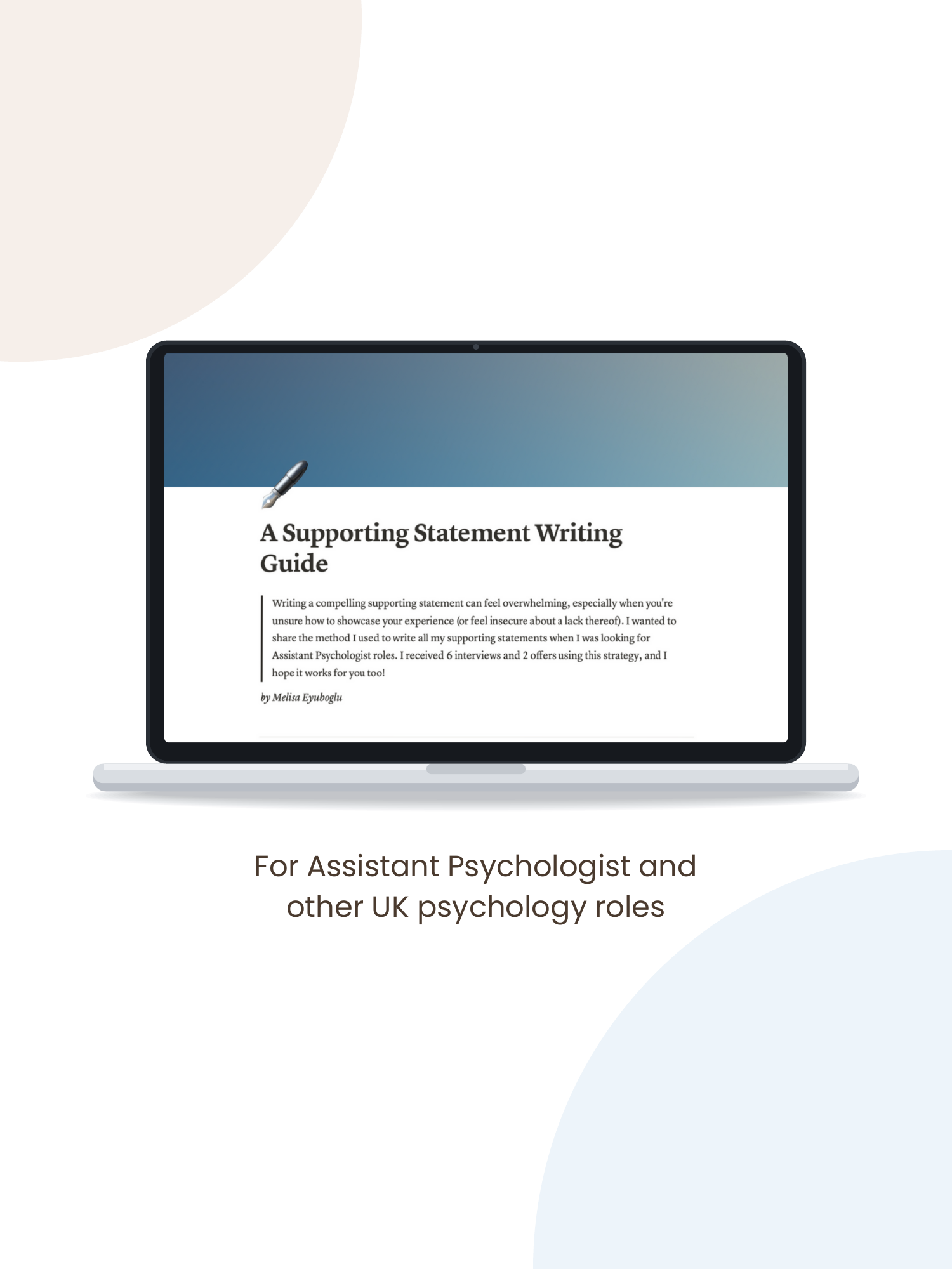 Supporting Statement Writing Guide