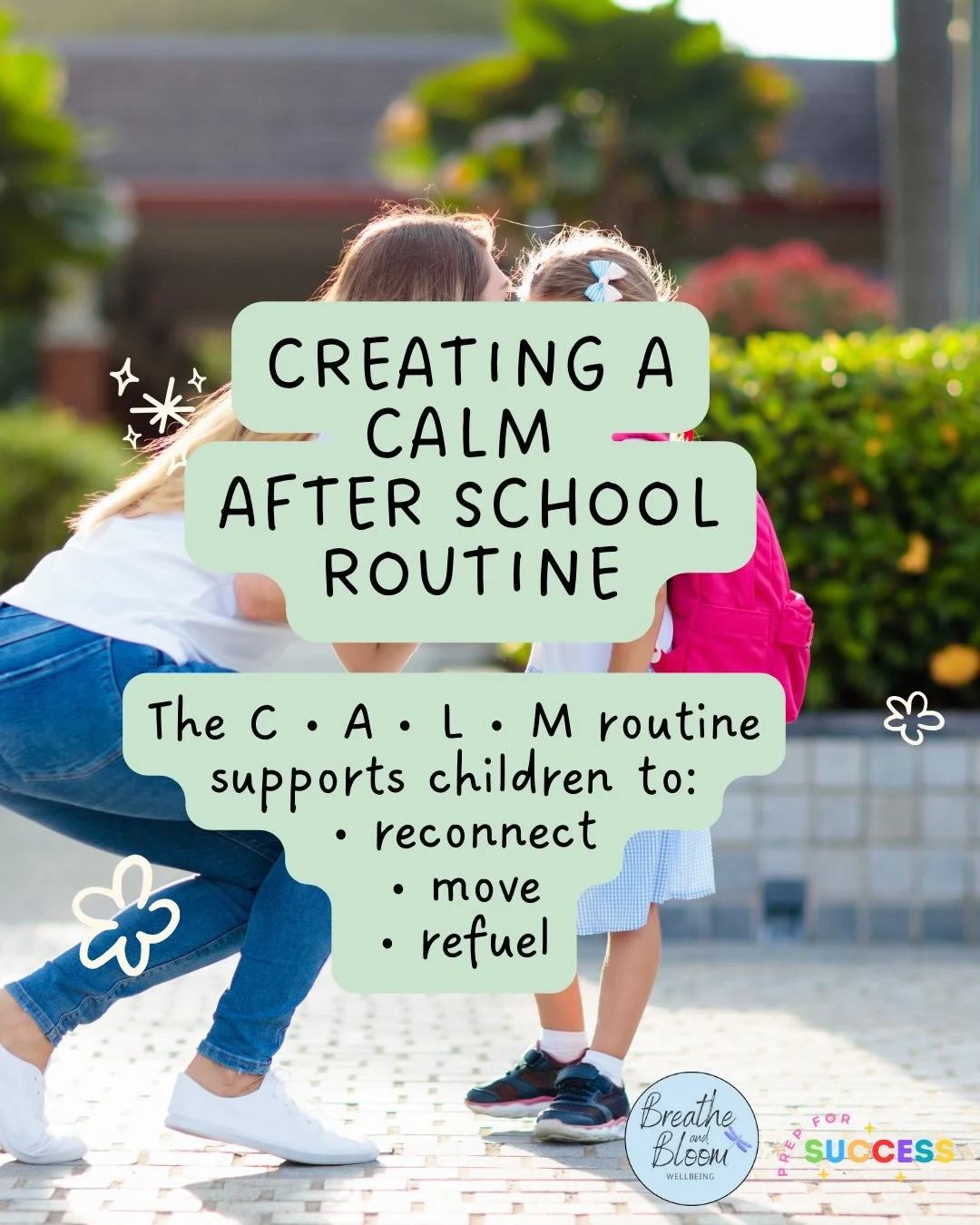 Big school days need soft landings 🤍

After a long day of learning, listening and regulating, many children arrive at pick-up with very full nervous systems.

That&rsquo;s why we love the CALM after-school routine,  a gentle rhythm to help children 