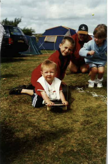 three brothers camping in cornwall