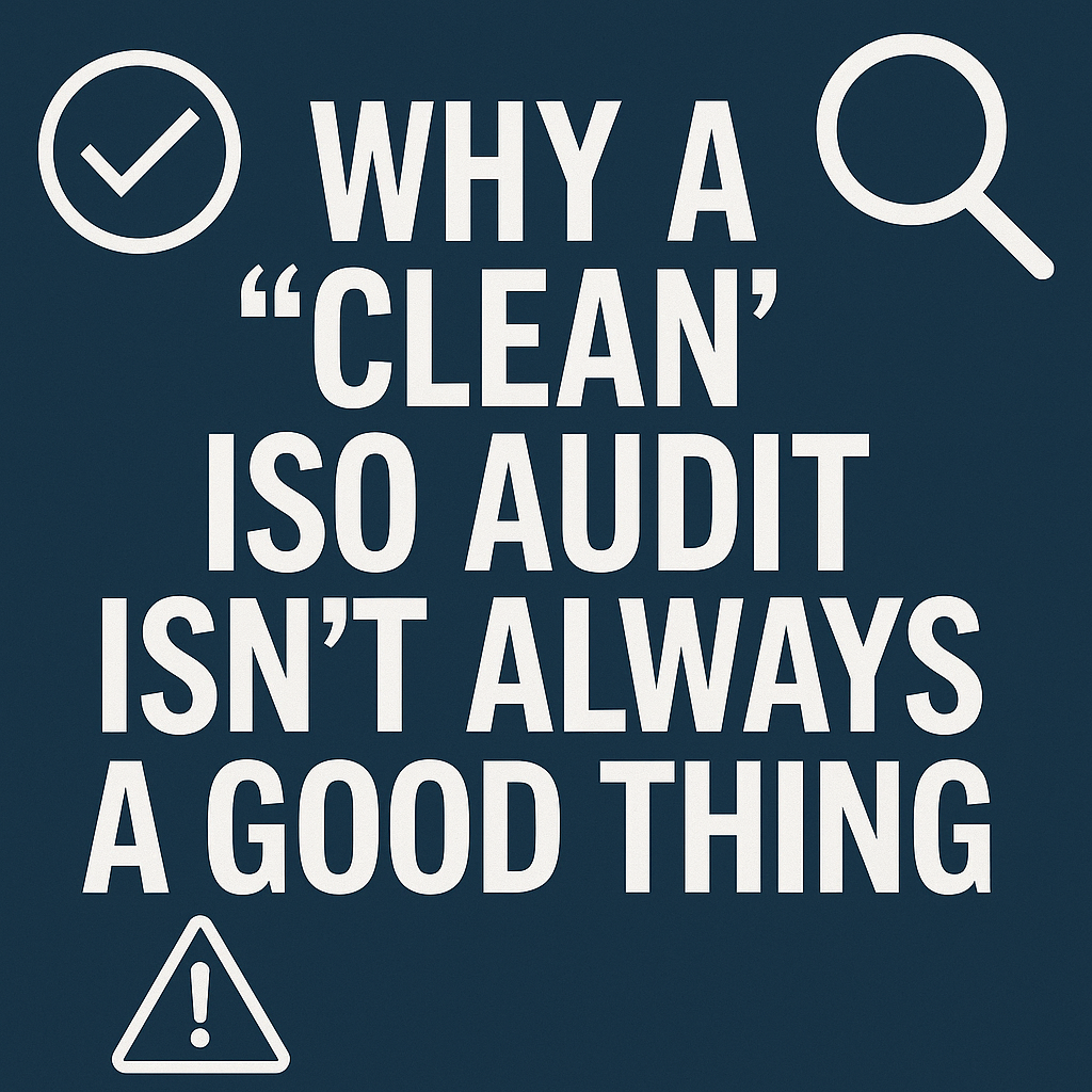 Why a “Clean” ISO Audit Isn’t Always a Good Thing — And What It Might Be Hiding in Your Business