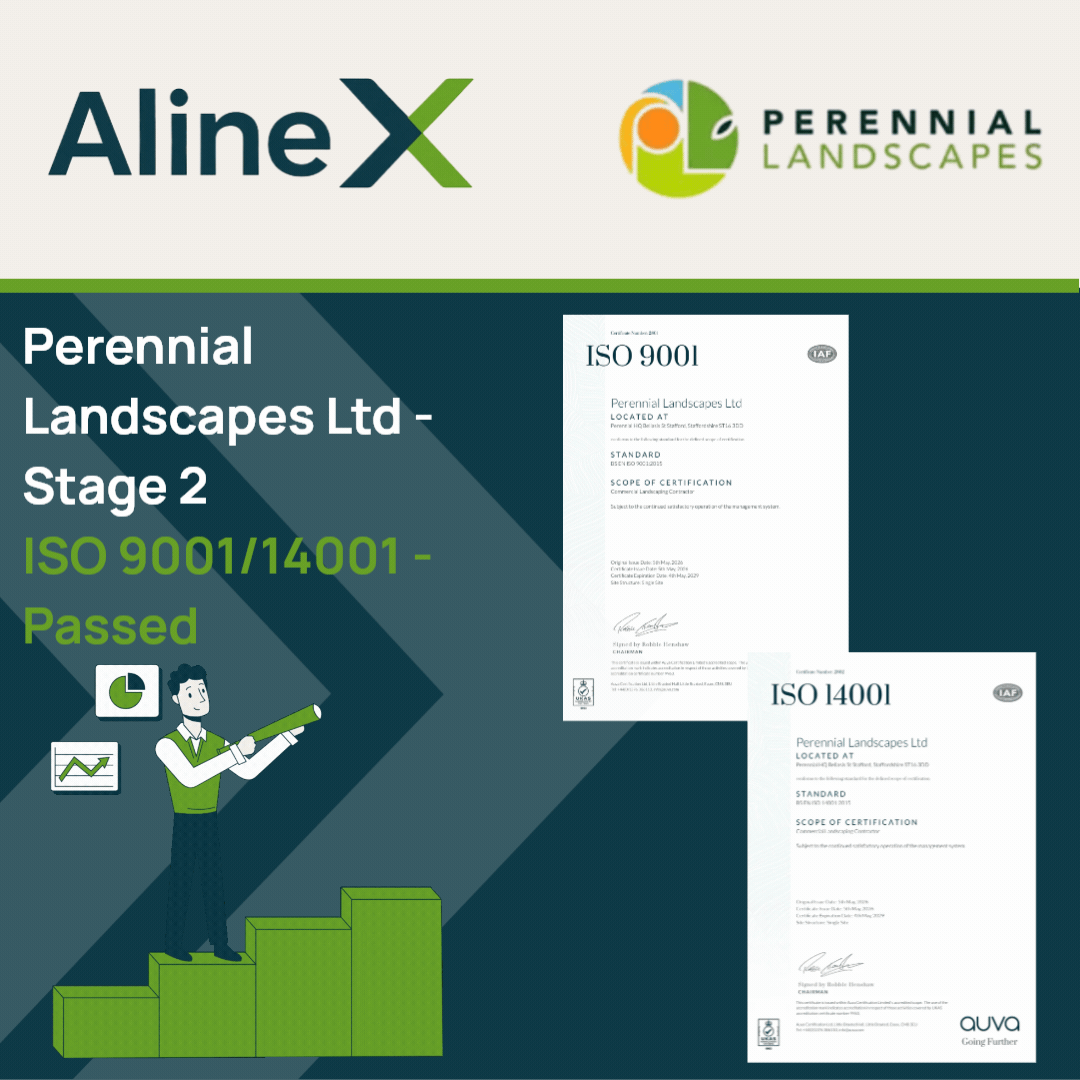Perennial Landscapes Achieve ISO 9001 &amp; ISO 14001 Certification