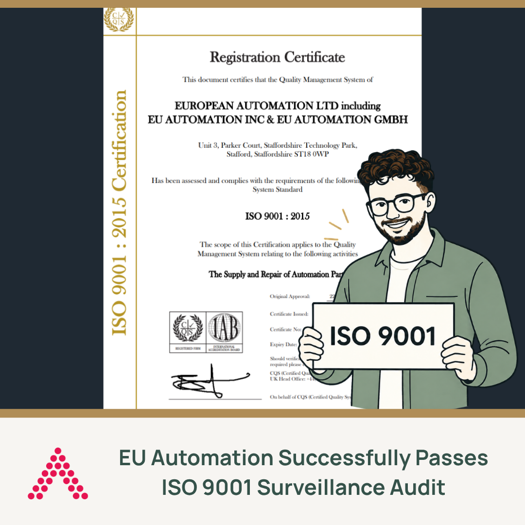 EU Automation Successfully Passes ISO 9001 Surveillance Audit