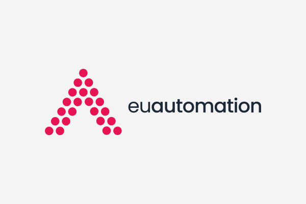 Logo with a red dotted letter A followed by the word 'euautomation' in black text.