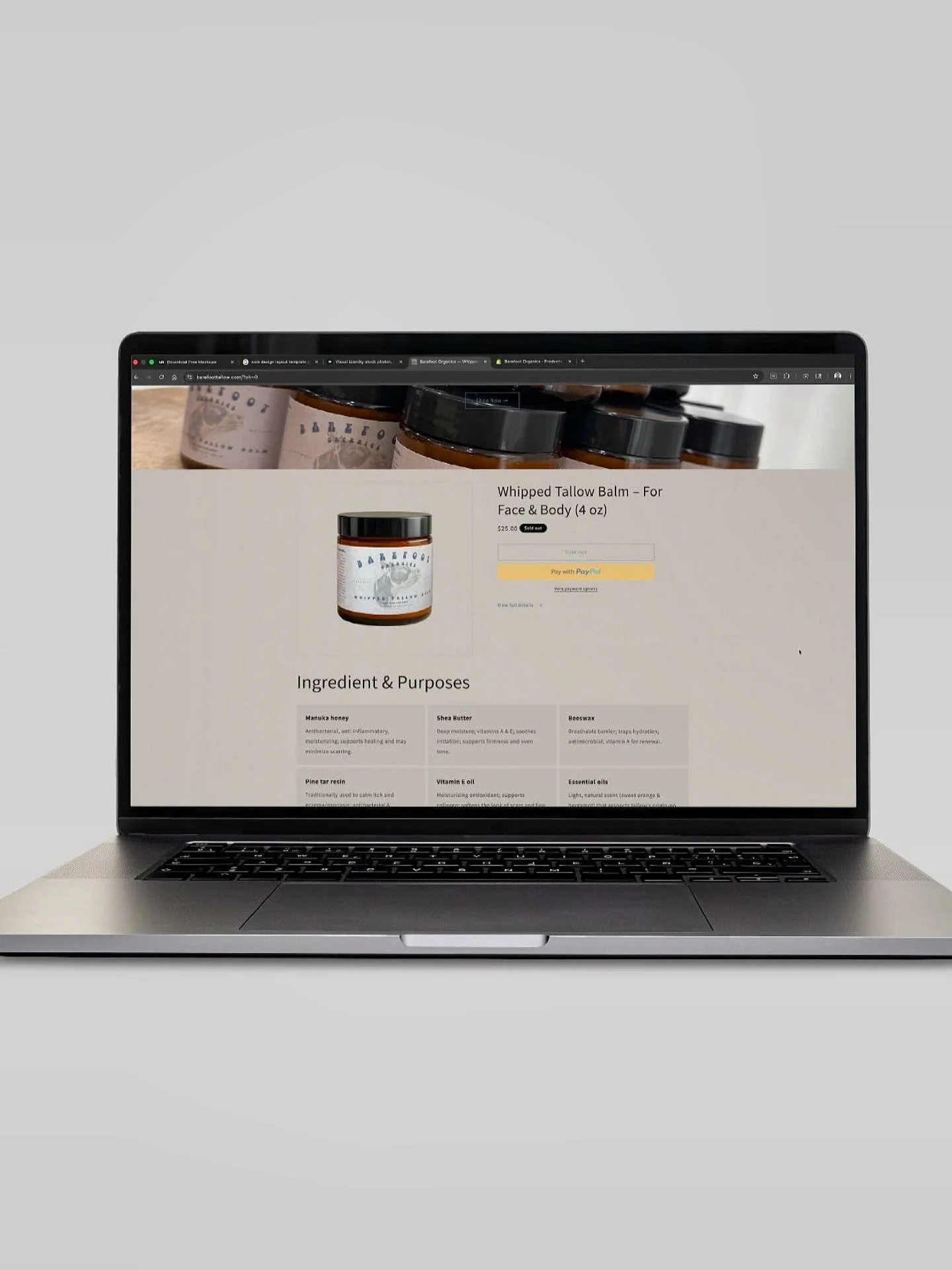 Website for @barefoottallow 🐄