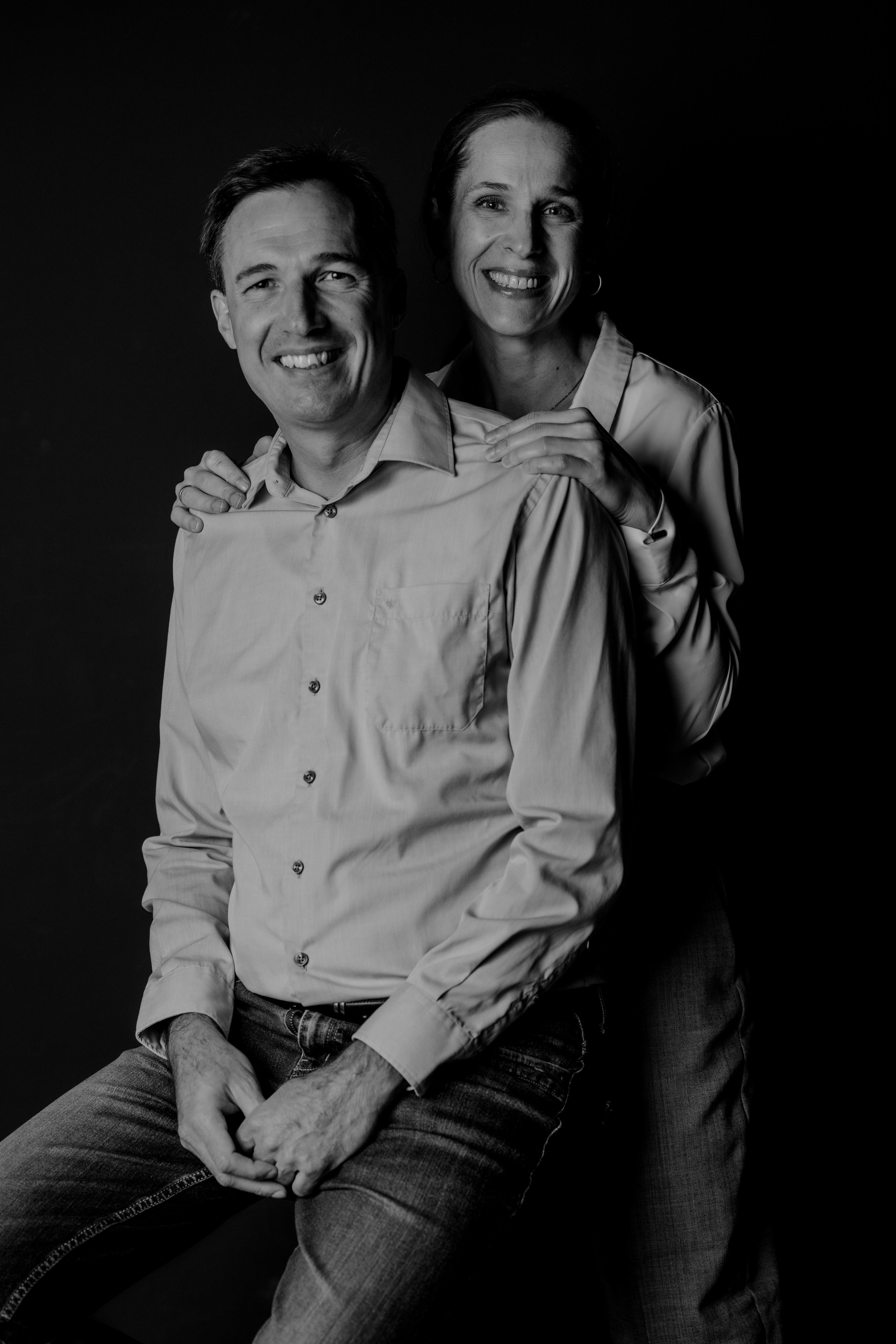 stúdió páros fotózás