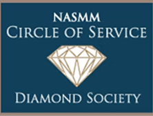 NASMM Circle of Service Diamond Society badge