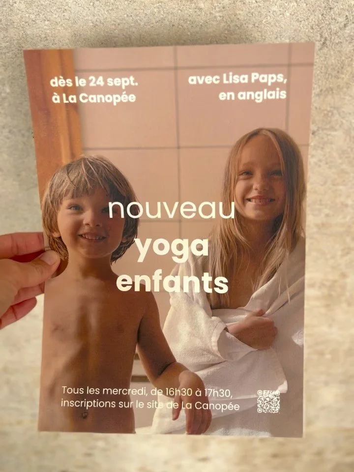 J-7 avant le début des cours de Yoga Enfants 🙌
Ce cours s’adresse à tous les enfants de 4 à 8 ans, pour s’amuser et découvrir son corps, dans un environnement bienveillant et non compétitif.
Tous les