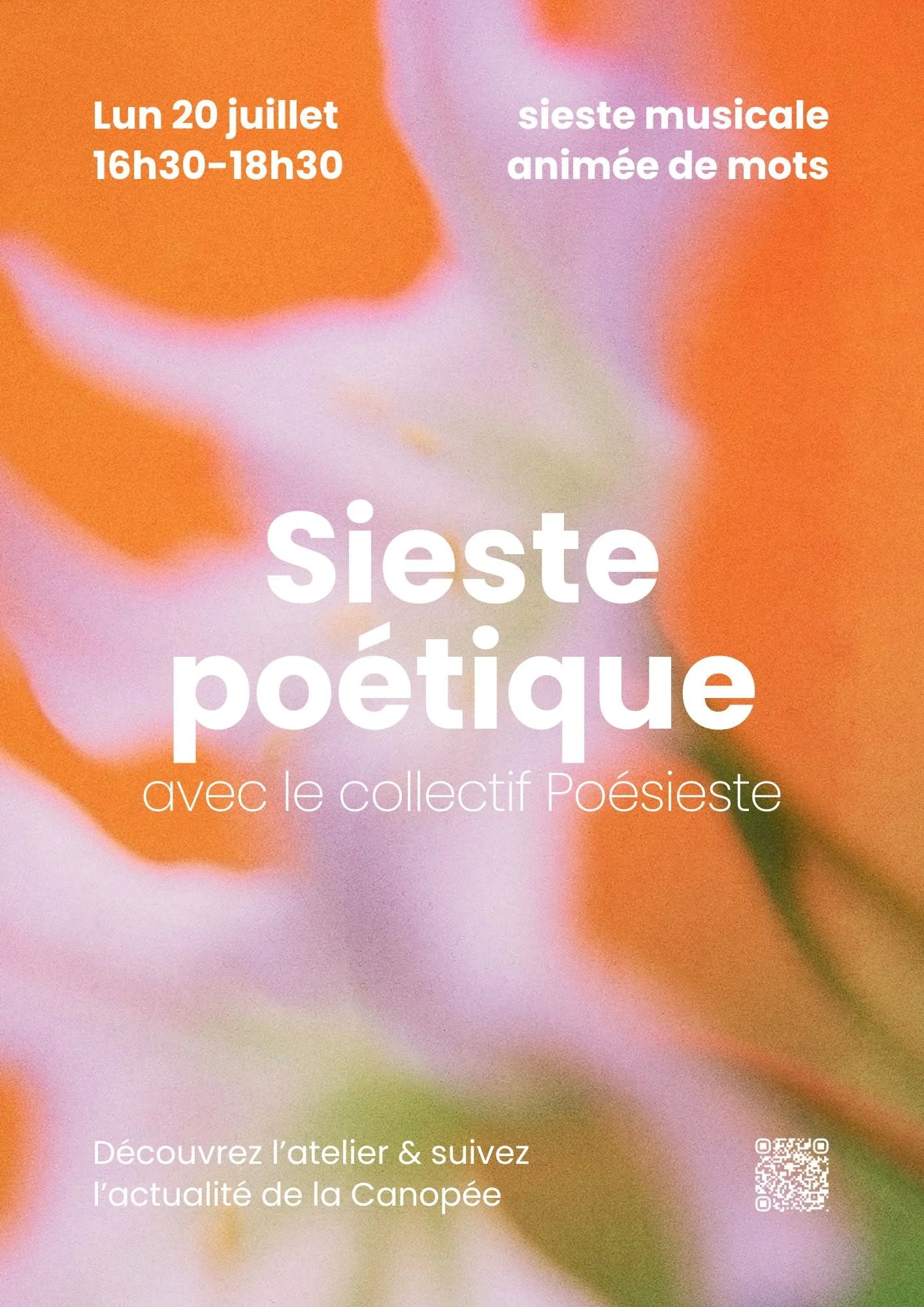 Sieste poétique à La Canopée, Paris 10e.