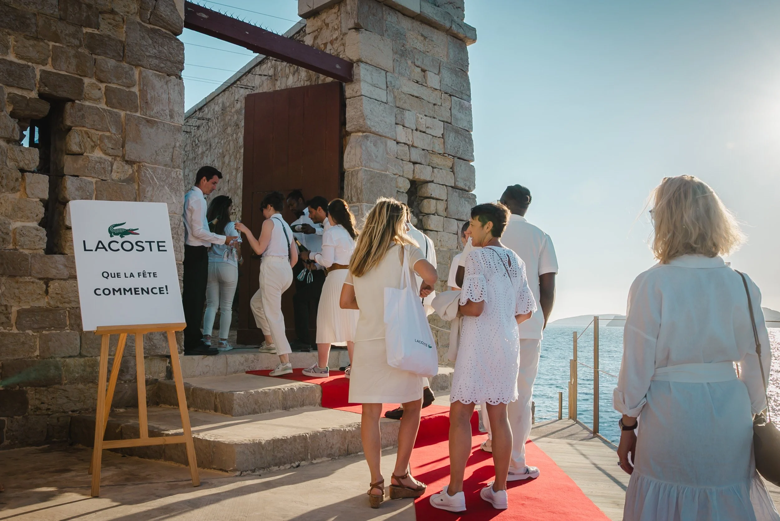 Reportage événementiel pour Lacoste sur l'île Degaby à Marseille