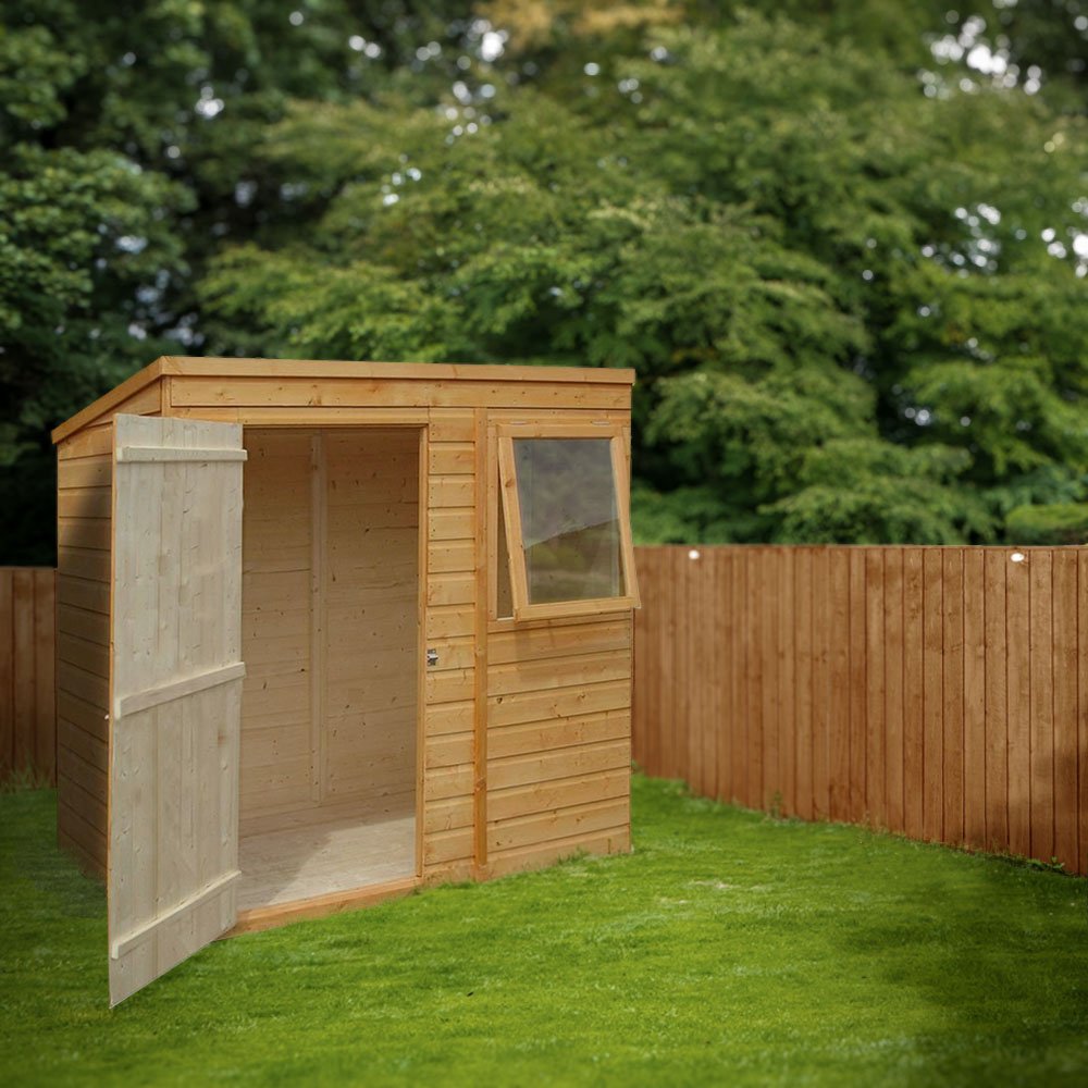 Shed bended with stock