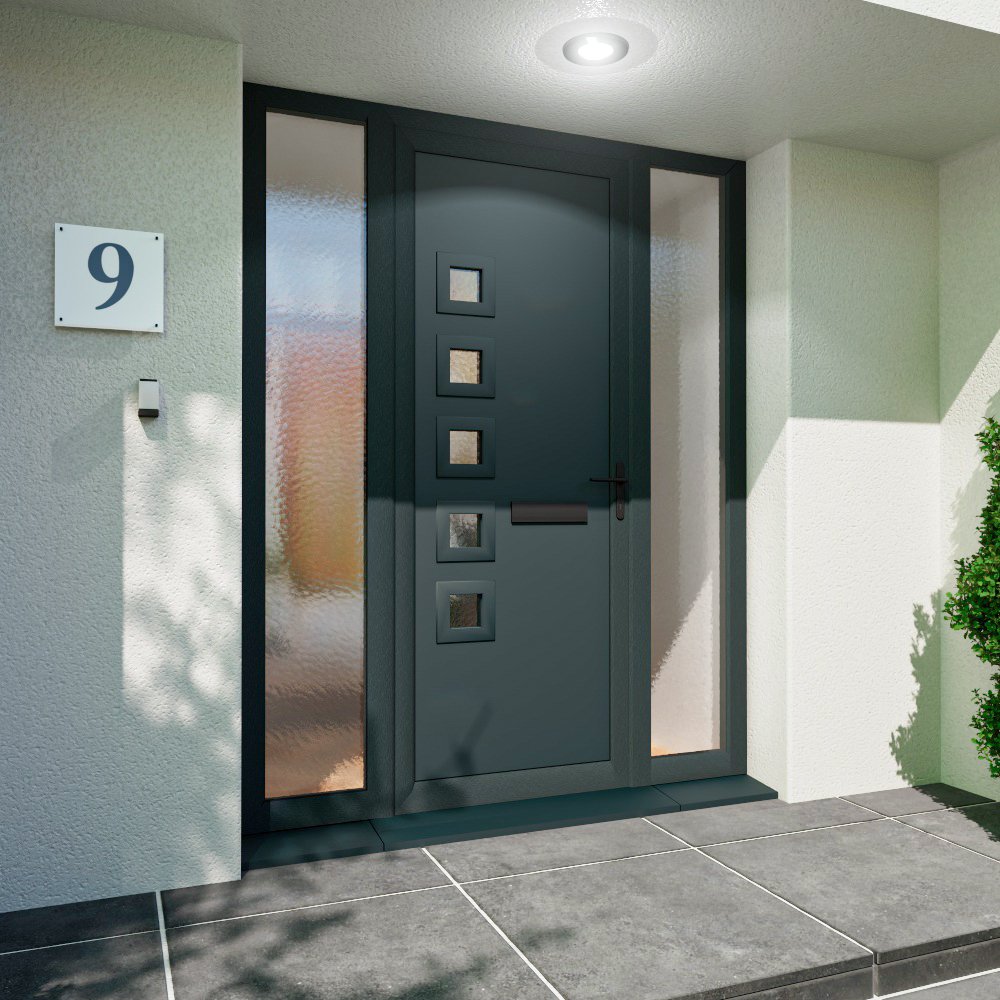Crystal composite door & side panels