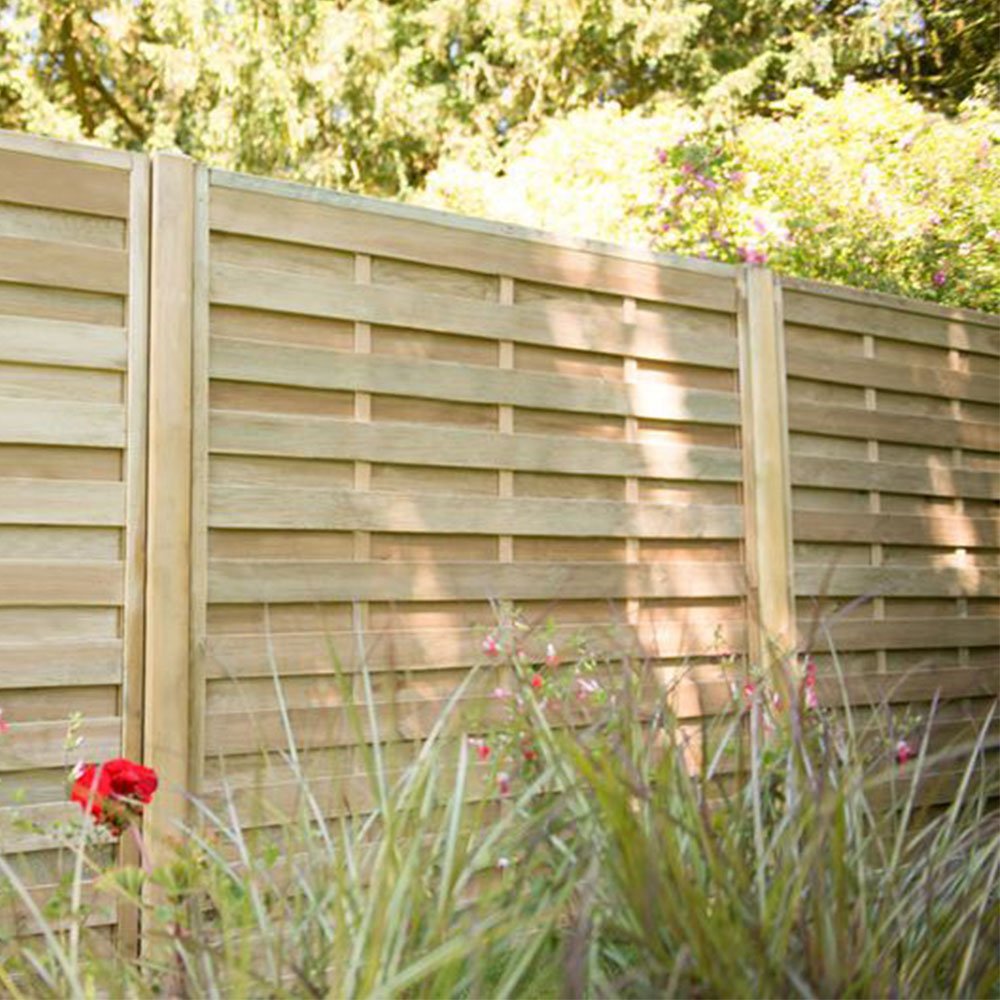 Fence blended to stock image.