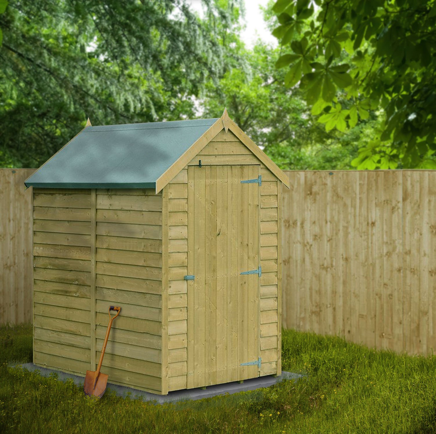 Image generated around shed.
