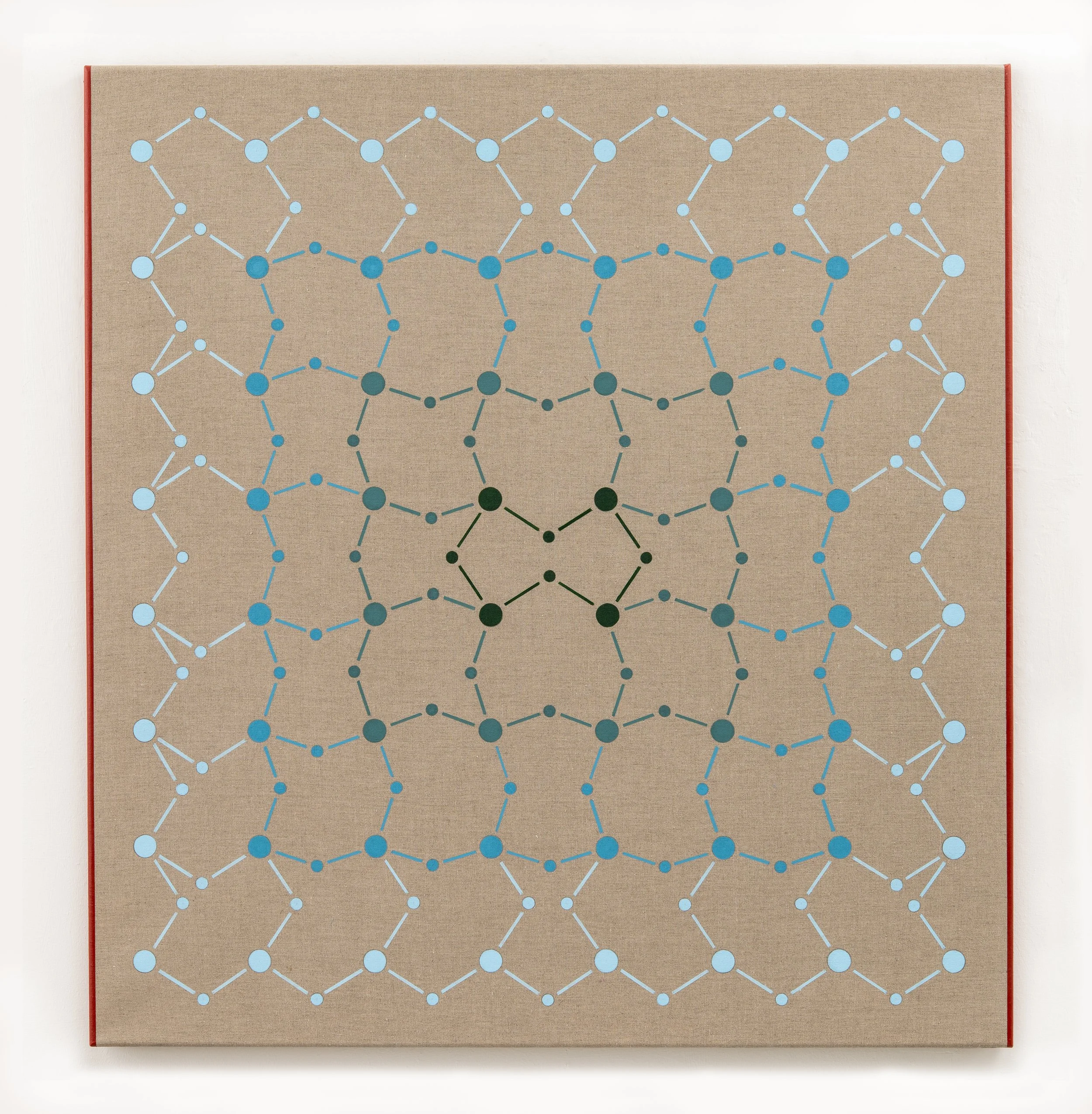 The Rest is Silence, 
2026,
Acrylic on Natural Linen, 
80 x 85 cm
(Sold)